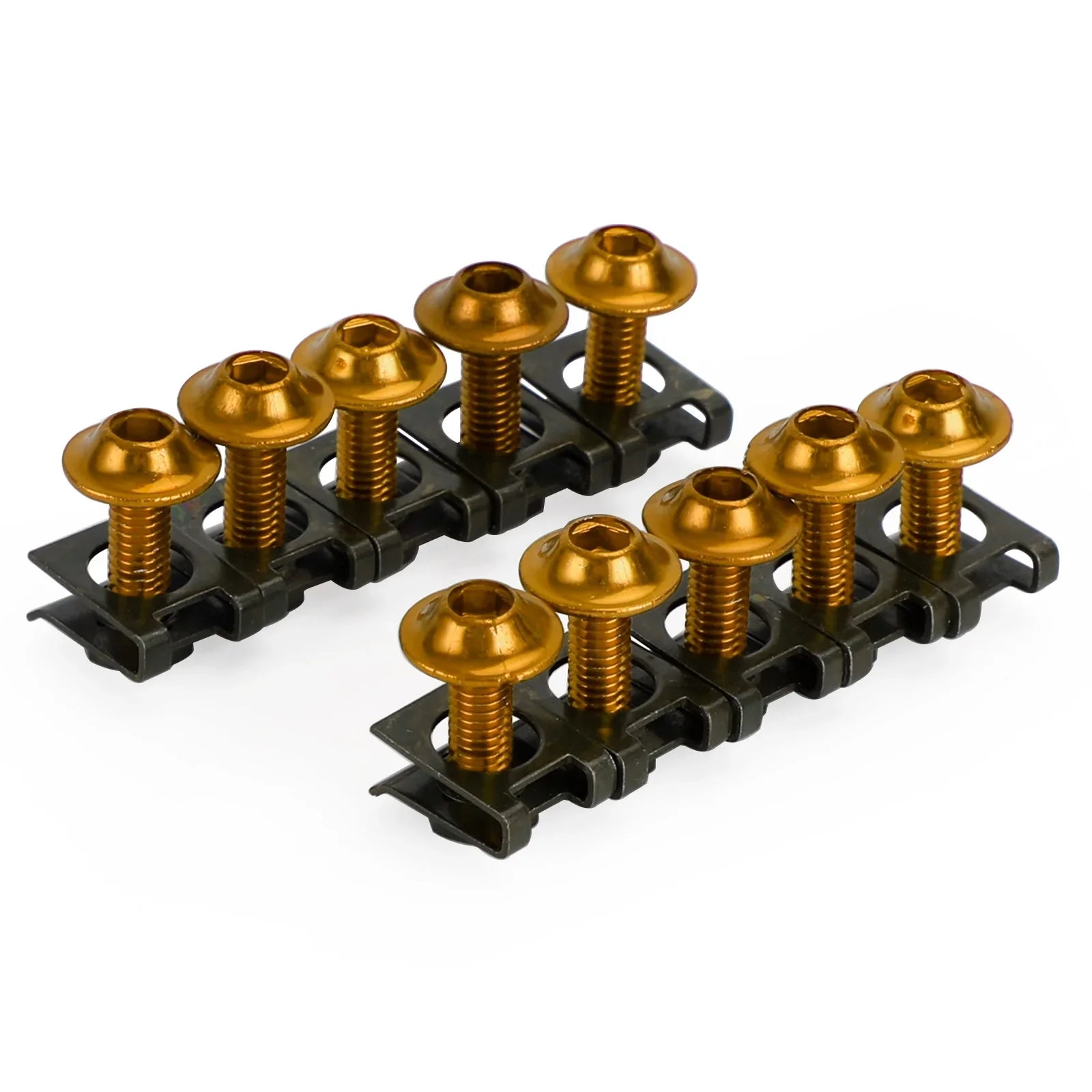 Pantalla de carenado de aluminio para clips de clips de tornillos de motocicleta M6x20mm