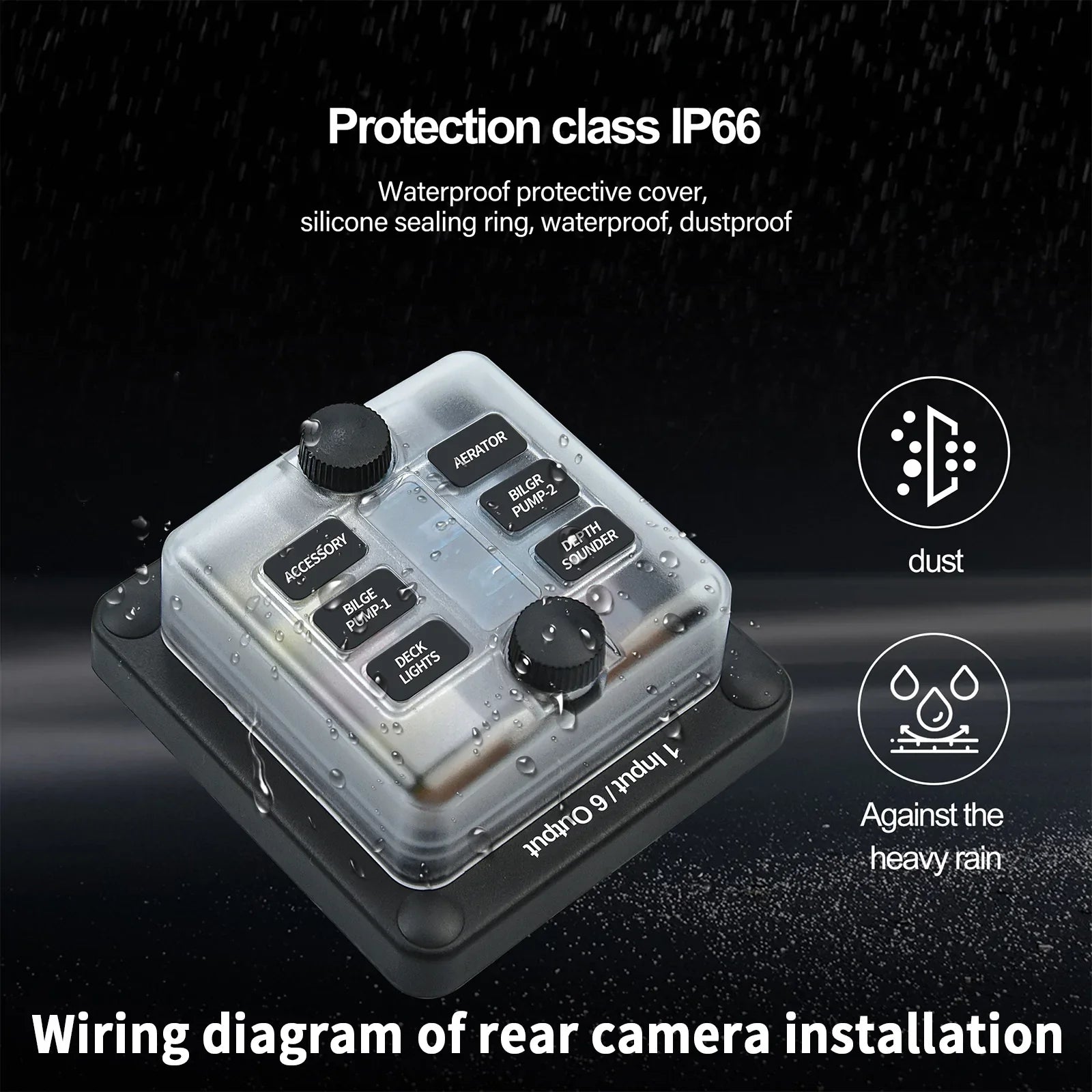 Support de bloc de boîte à fusibles à lame 6 voies/12 voies ATO ATC pour bateau marin de voiture étanche