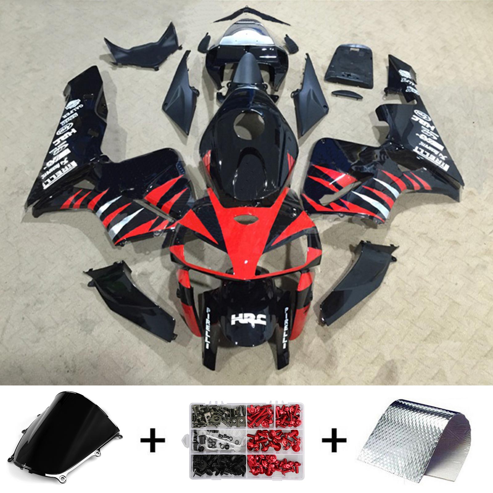 Amotopart Honda CBR600RR 2005-2006 F5 ABS muovinen korin suojasarja