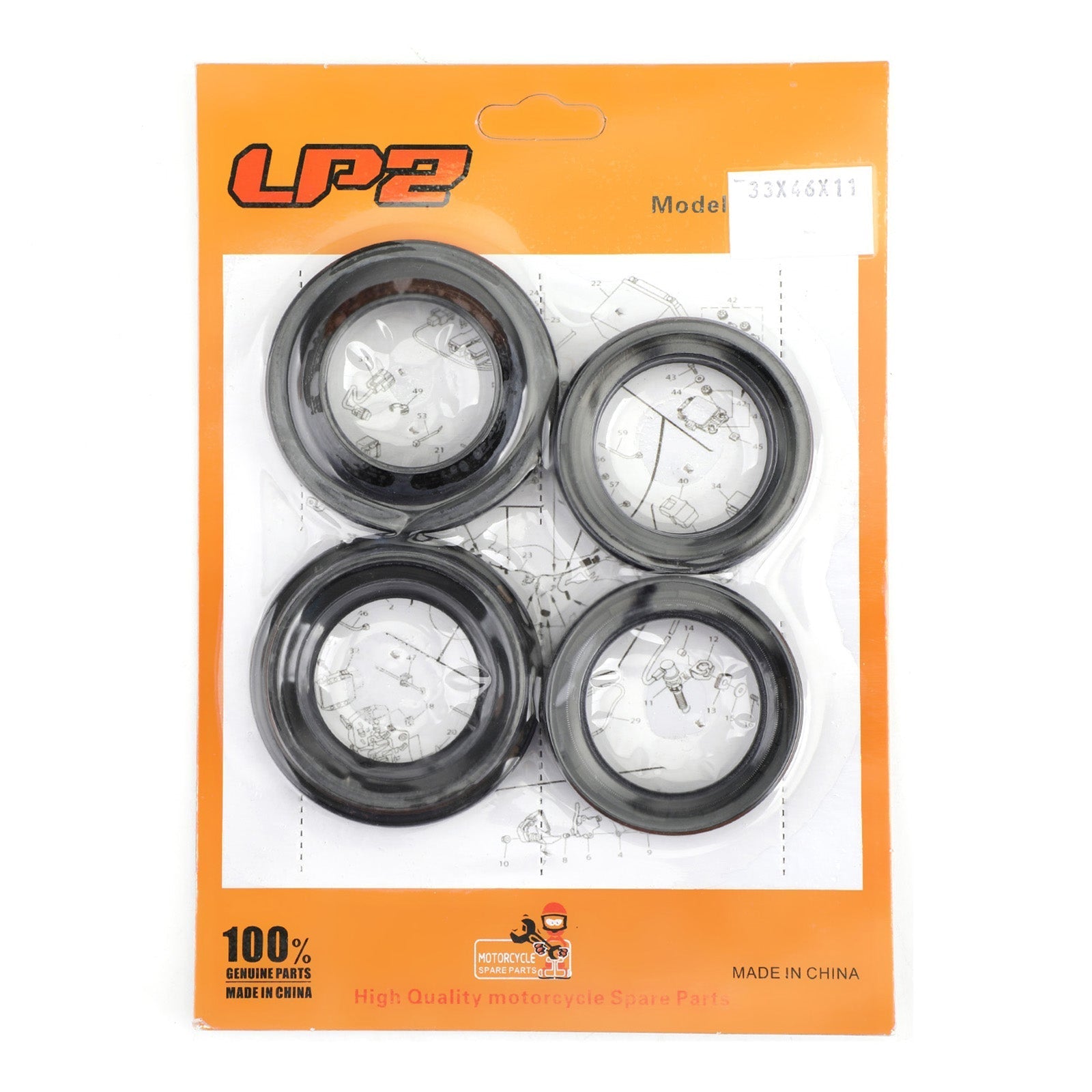 Kit guarnizioni e polvere forcella per Kawasaki KLX140L KLF150 KLX125C KX65 00-18 92049-1524 Generico