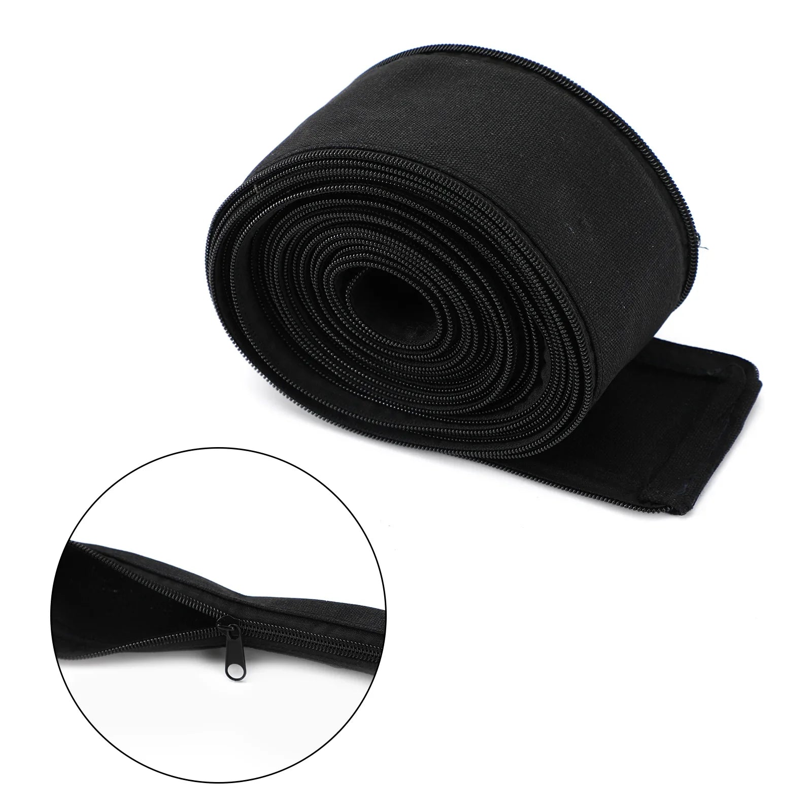 Nylonowa osłona kabla 24' (dł.) 3" (szer.) z uchwytem spawalniczym TIG z zamkiem błyskawicznym 9/17