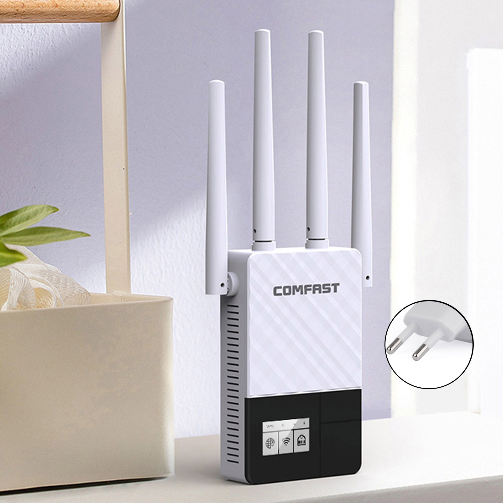 Wifi Wifi Double Band Amplificador de señal Wifi 2.4G 5G Wifi Booster 1200Mbps