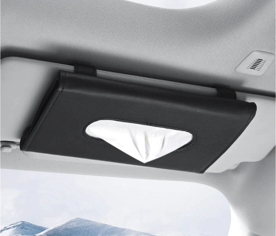 Osłona przeciwsłoneczna do samochodu Uchwyt na serwetki Osłona przeciwsłoneczna do samochodu Pojemnik na chusteczki do samochodu PU B