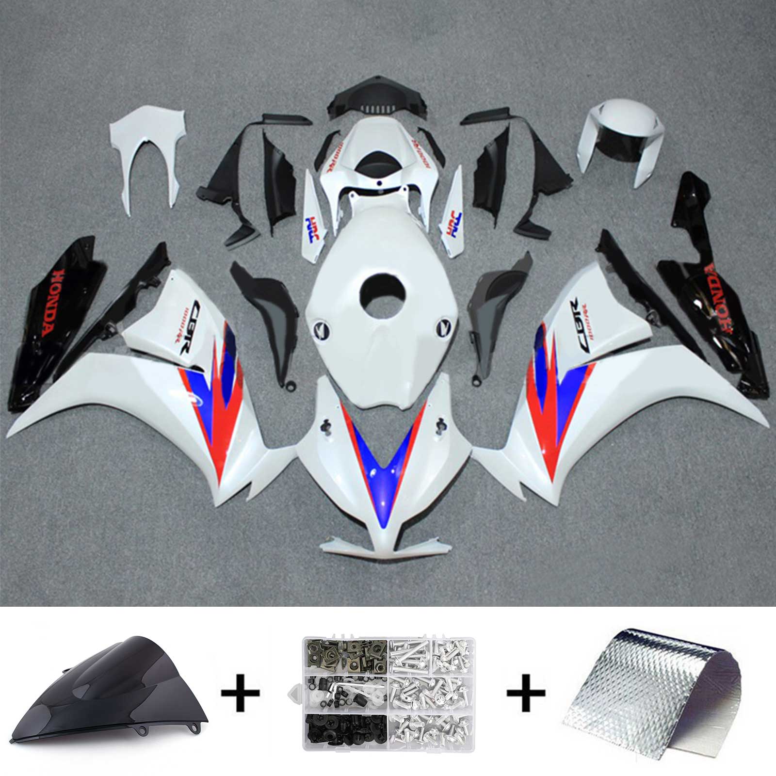Amotopart Honda CBR1000RR 2012-2016 ABS muovinen korin suojasarja