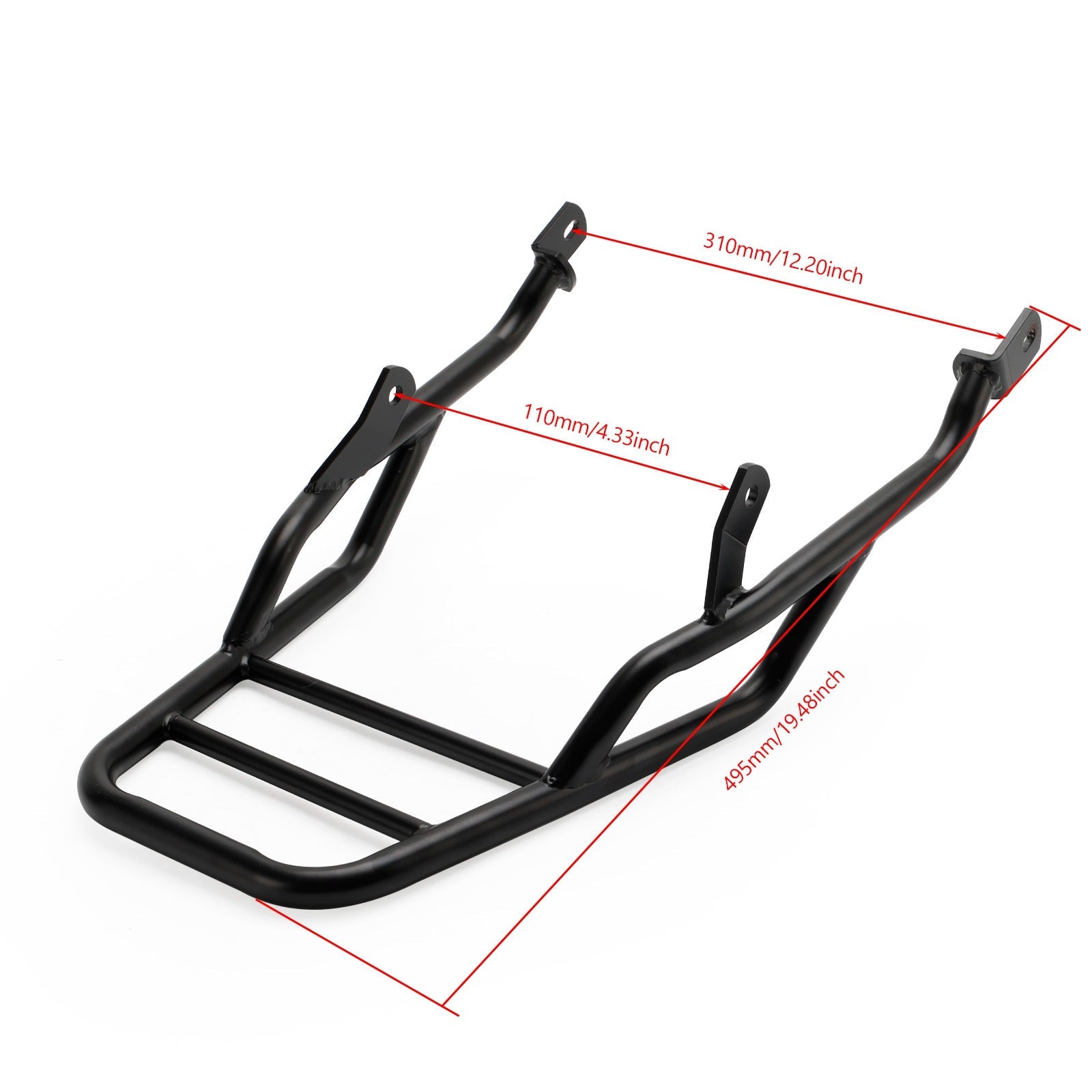 Bagażnik tylny Tube-Czarny do Scrambler 1200 XC XE 2019-2023 Bagażnik