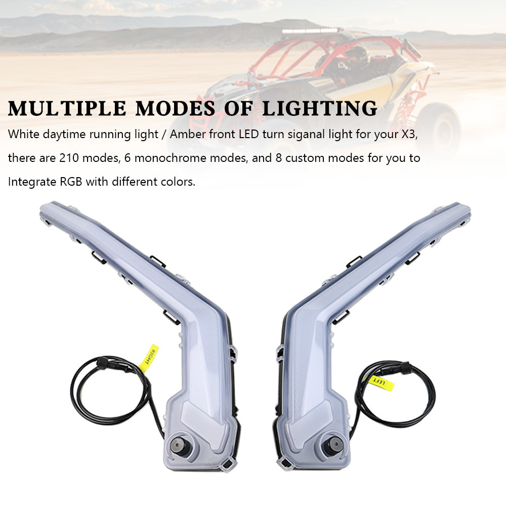 Clignotant avant Signature RGB pour Can Am Maverick X3 MAX 2017-2023