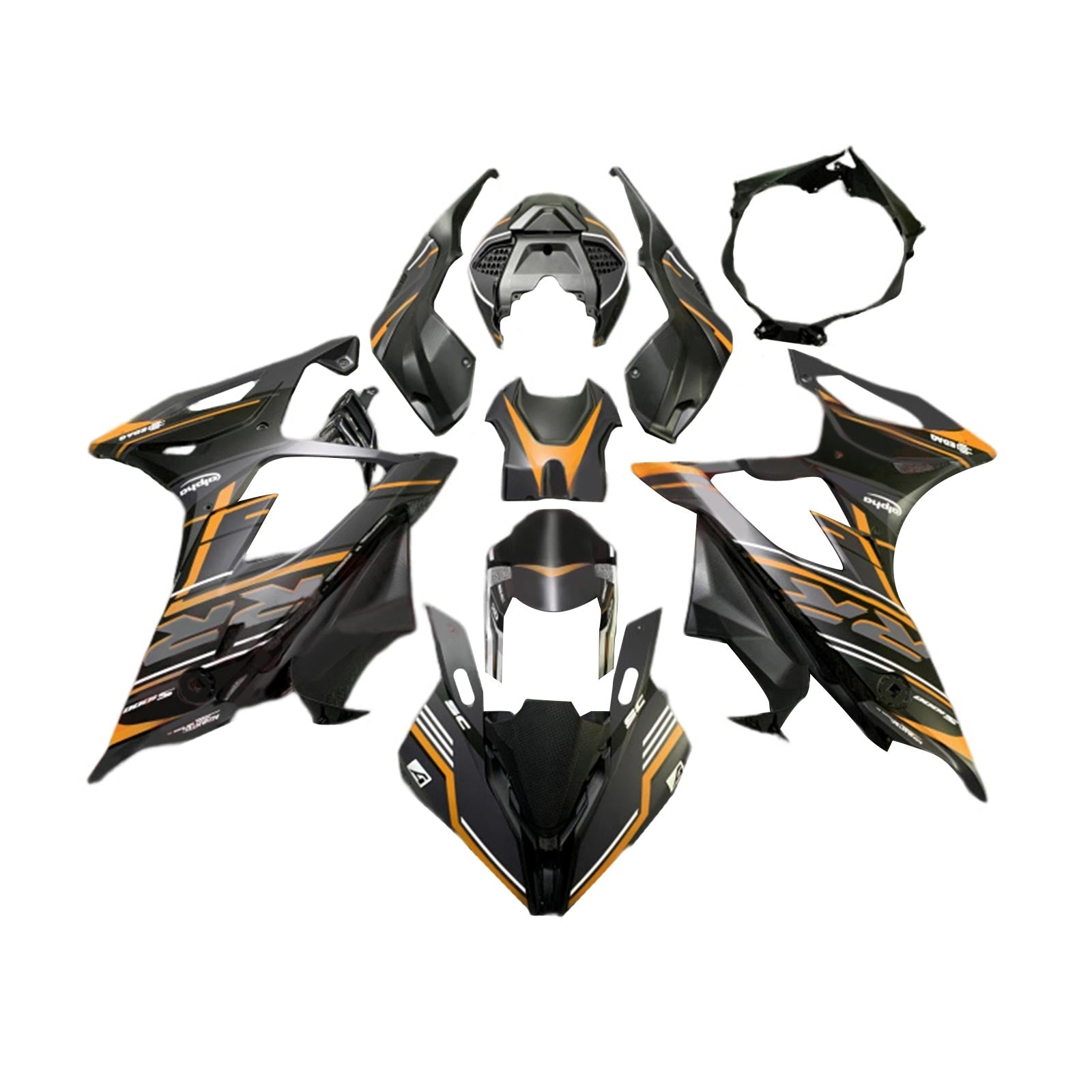 Amotopart BMW M1000RR S1000RR 2019-2022 Kuipset Carrosserie ABS Kunststof