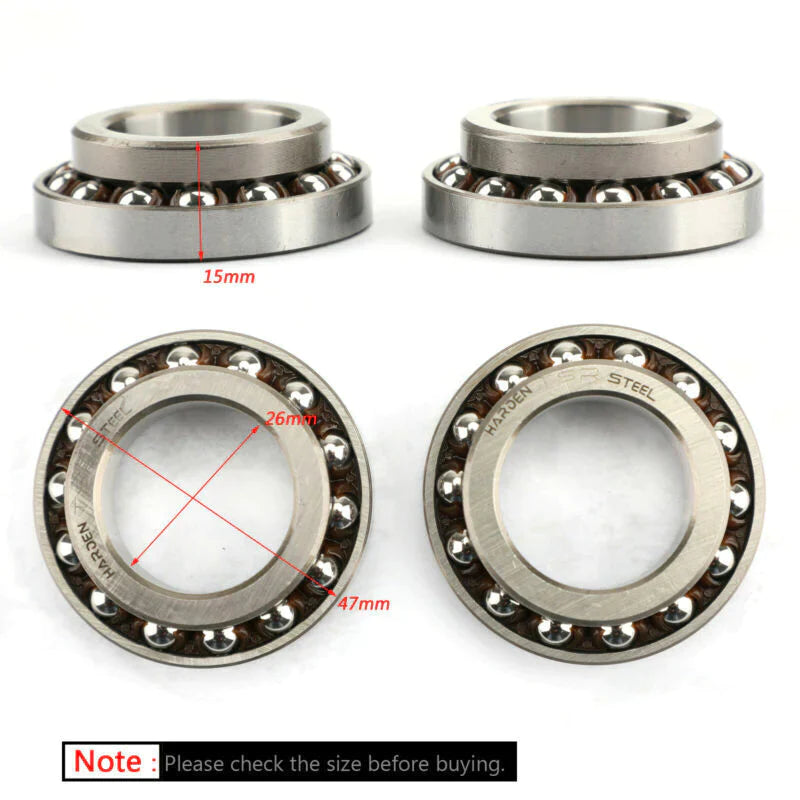 Honda NXR150 XLR250 91015-KT8-005 Bovenste en onderste stuurpenlagerset