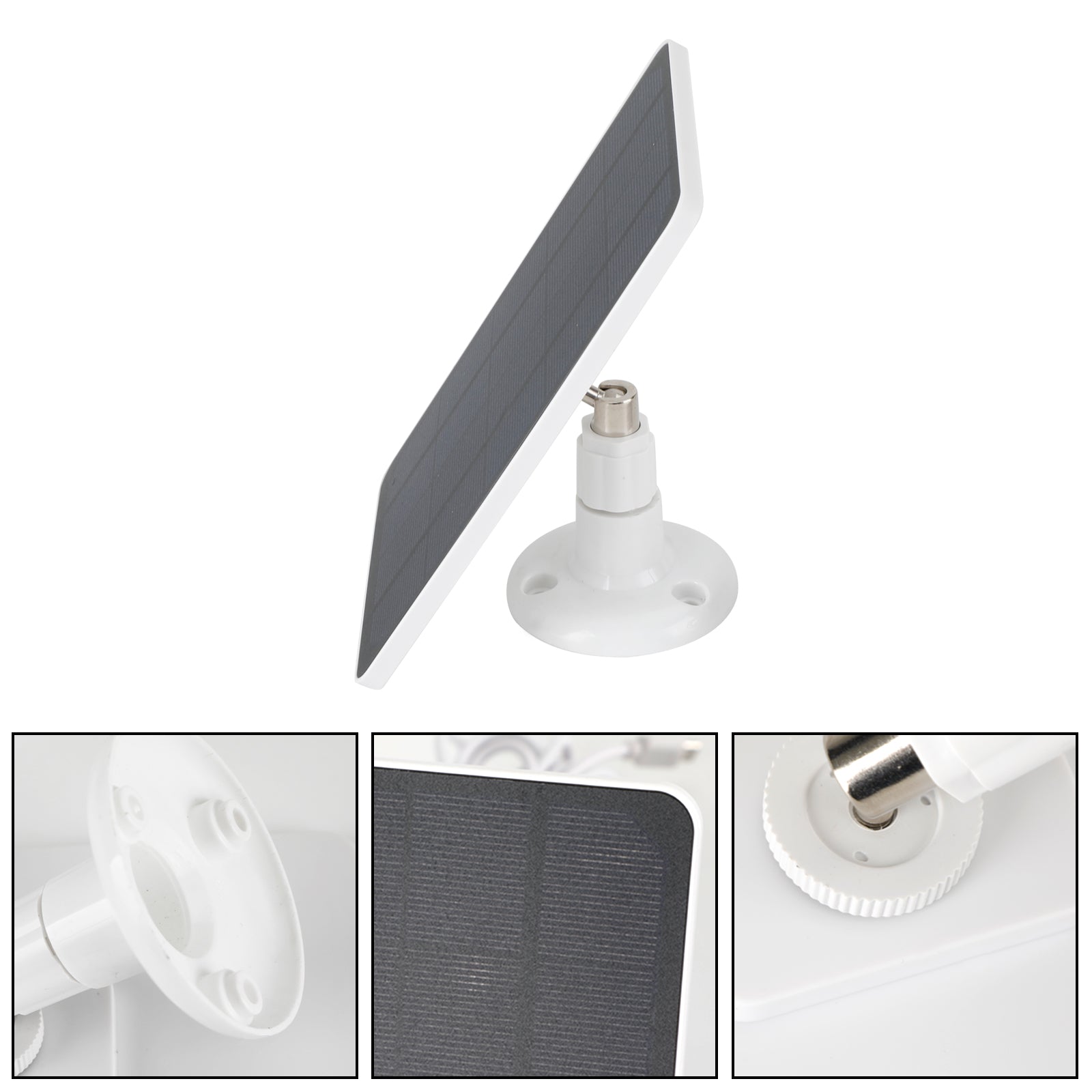 4W 5V Panneau Solaire Portable IP65 Imperméable Monocristallin pour Caméra de Sécurité