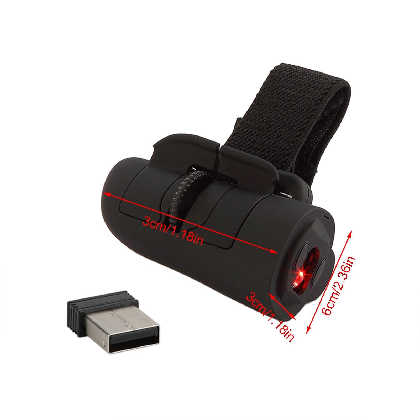 Myska mini -bezprzewodowa o dużej prędkości 2,4 GHz Innowacyjna mysz palec/pióro myszy