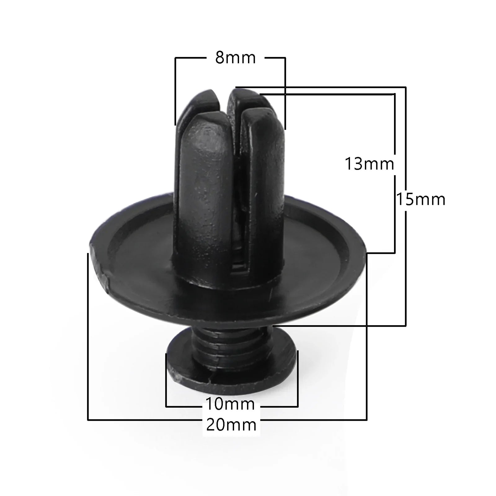 50x 8mm carenado Clip tornillo remaches Panel embellecedor para Suzuki GSX, Burgman, V-Strom genérico
