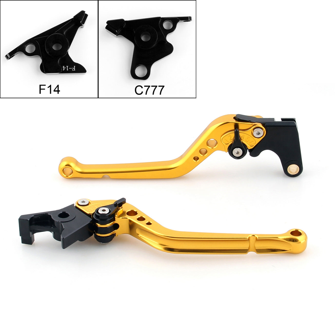 Leve della frizione freno lunghe per Yamaha FJR 1300 2003 Buell 1125R 1125Cr Noir generico