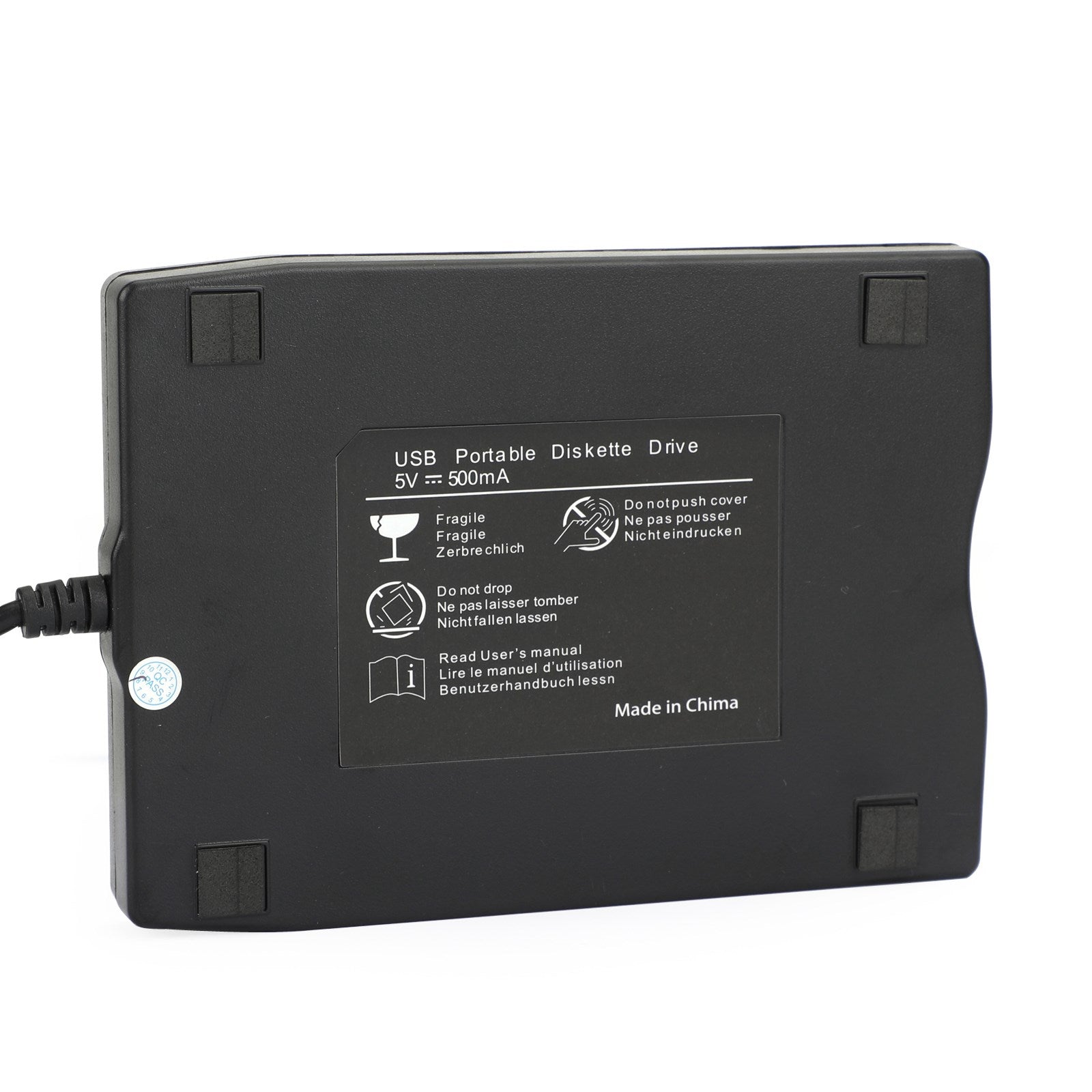 Unità disco floppy esterna portatile USB FDD da 3,5" e 1,44 MB per laptop Win Mac