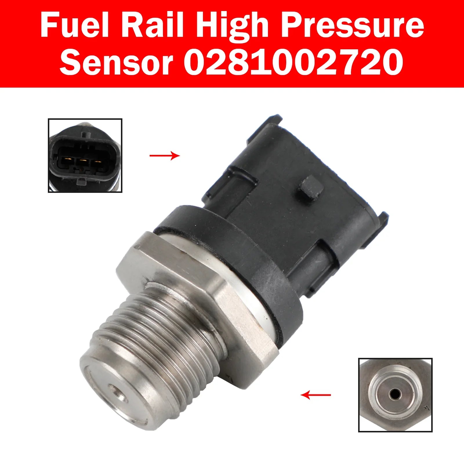 Sensor presión rampa combustible Renault Espace Master II Megane II 0281002720