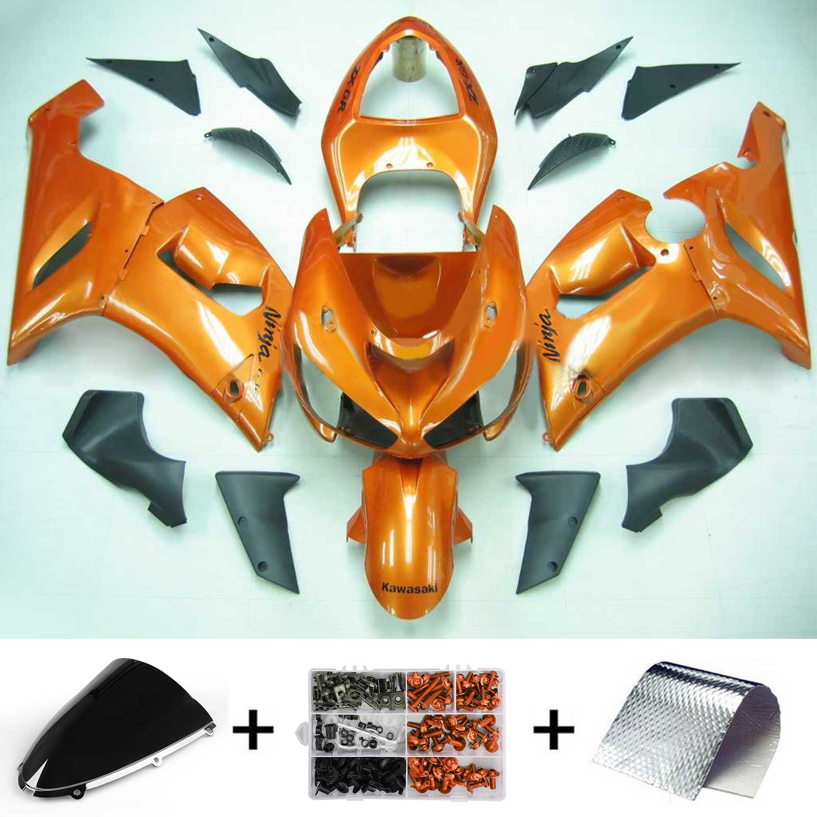 Amotopart kuipset voor Kawasaki ZX6R 636 2005-2006 Generiek