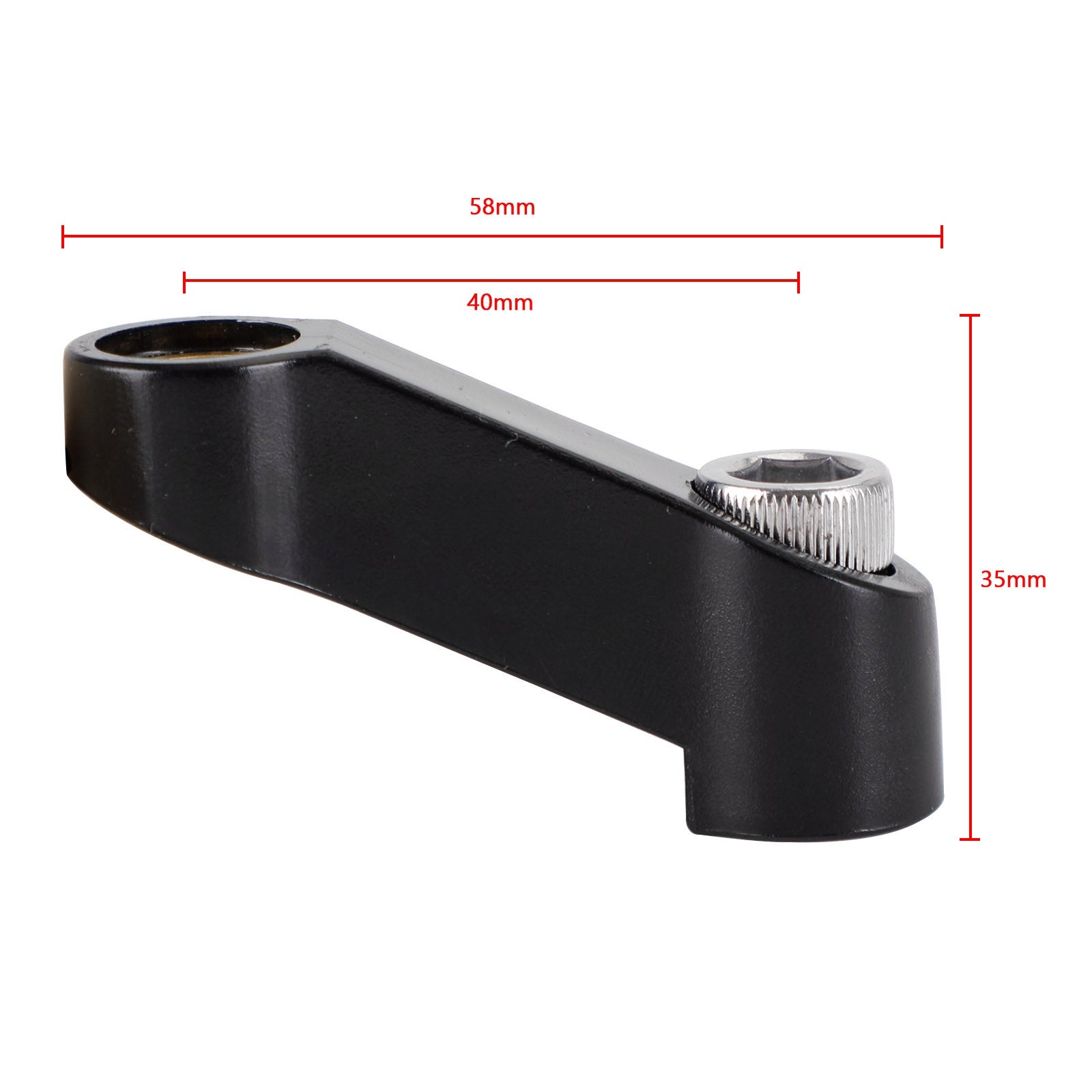 Plastikowe przedłużenie lusterka wstecznego do motocykla czarne 10 mm - M10 do Yamaha