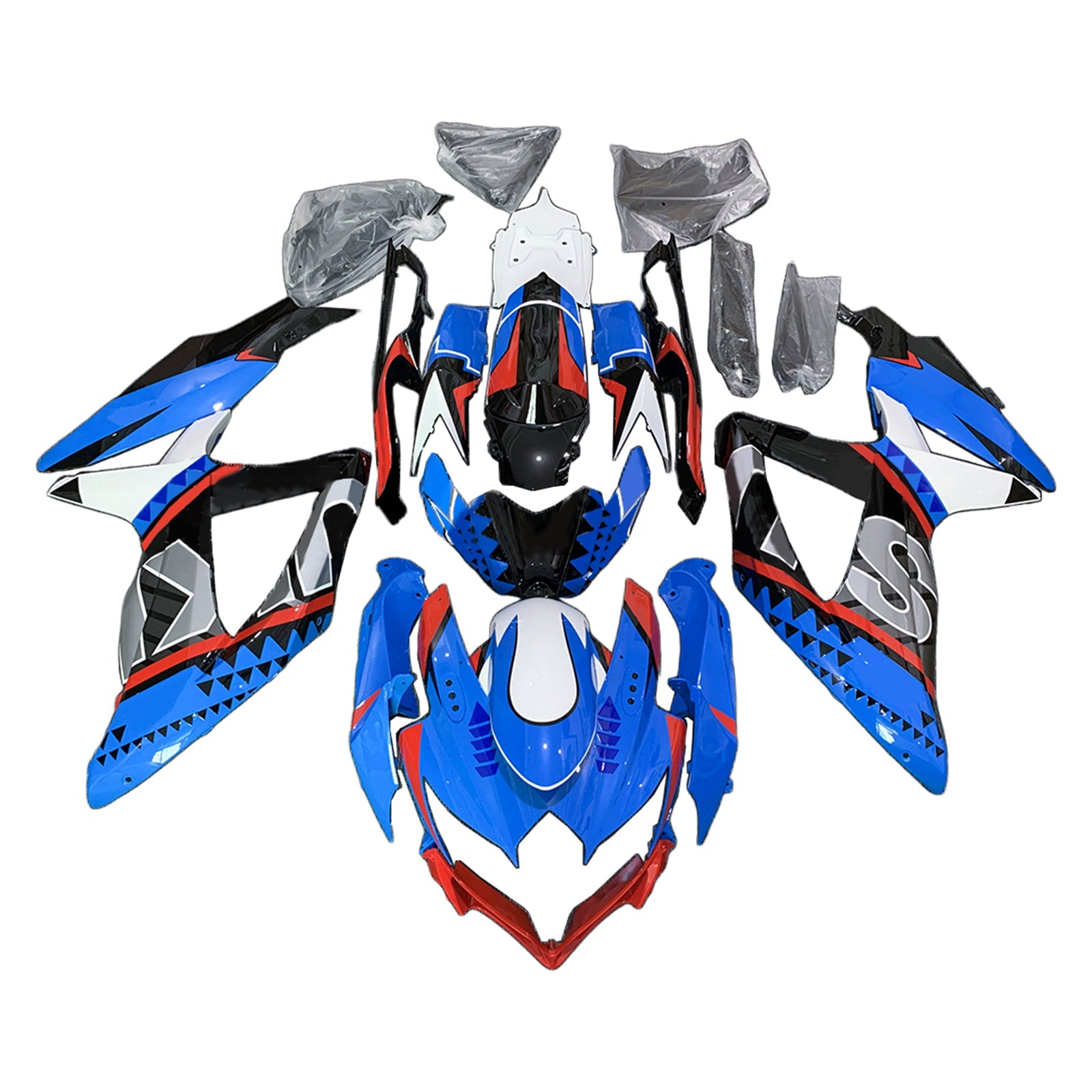Amotopart Suzuki GSXR 600/750 2008-2010 K8 Kit Carrosserie Plastic Abs