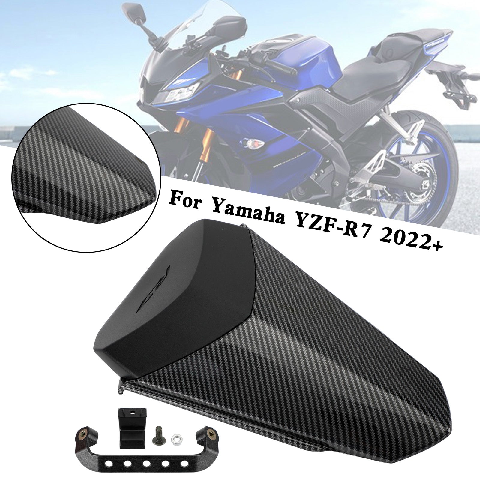 2022 YAMAHA YZF-R7 YZF R7 Cubierta de carenado del asiento trasero trasero