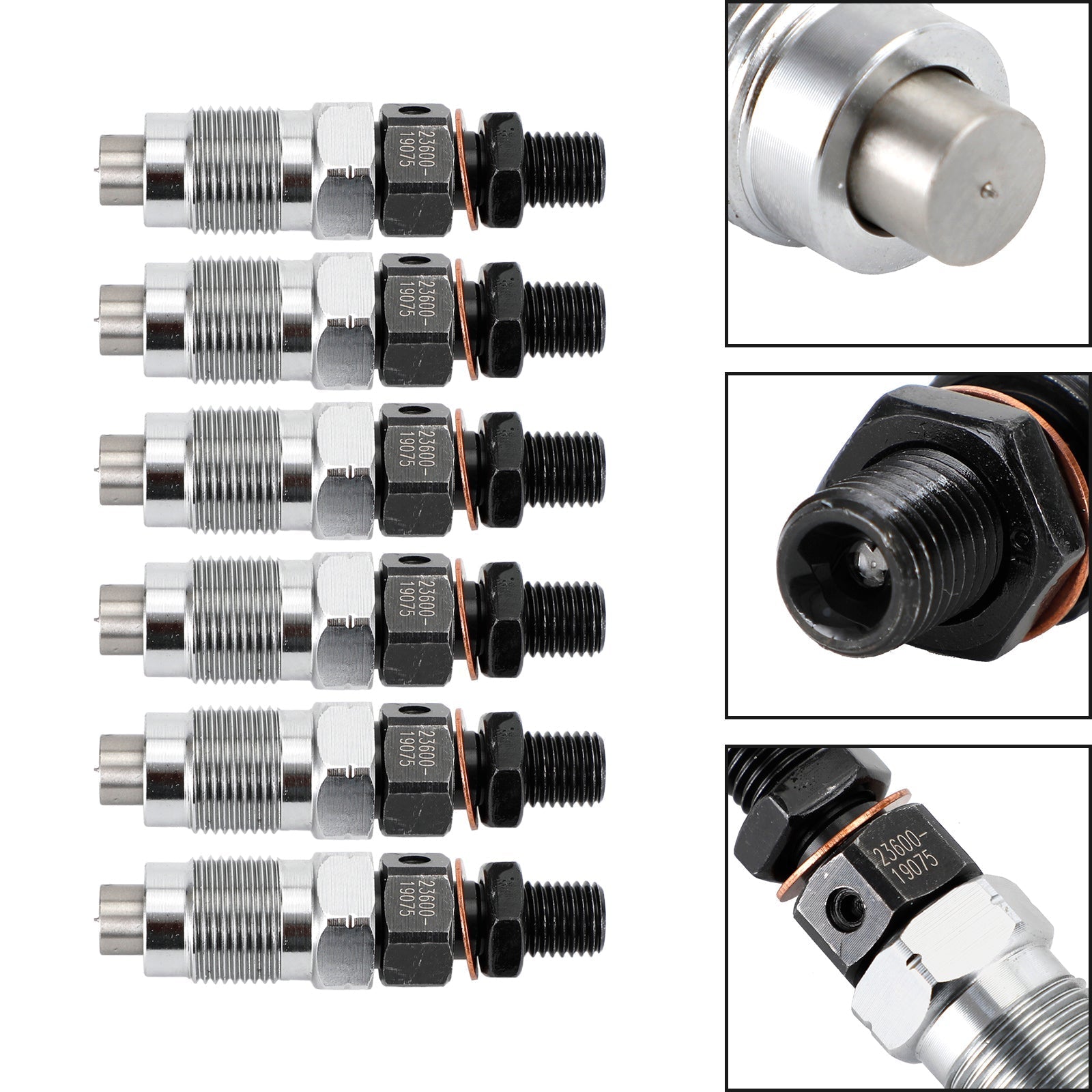 1990-2007 Toyota HZJ105 HZJ75 HZJ78 HZJ79 6 pièces Injecteurs de Carburant 23600-19075 Fedex Express