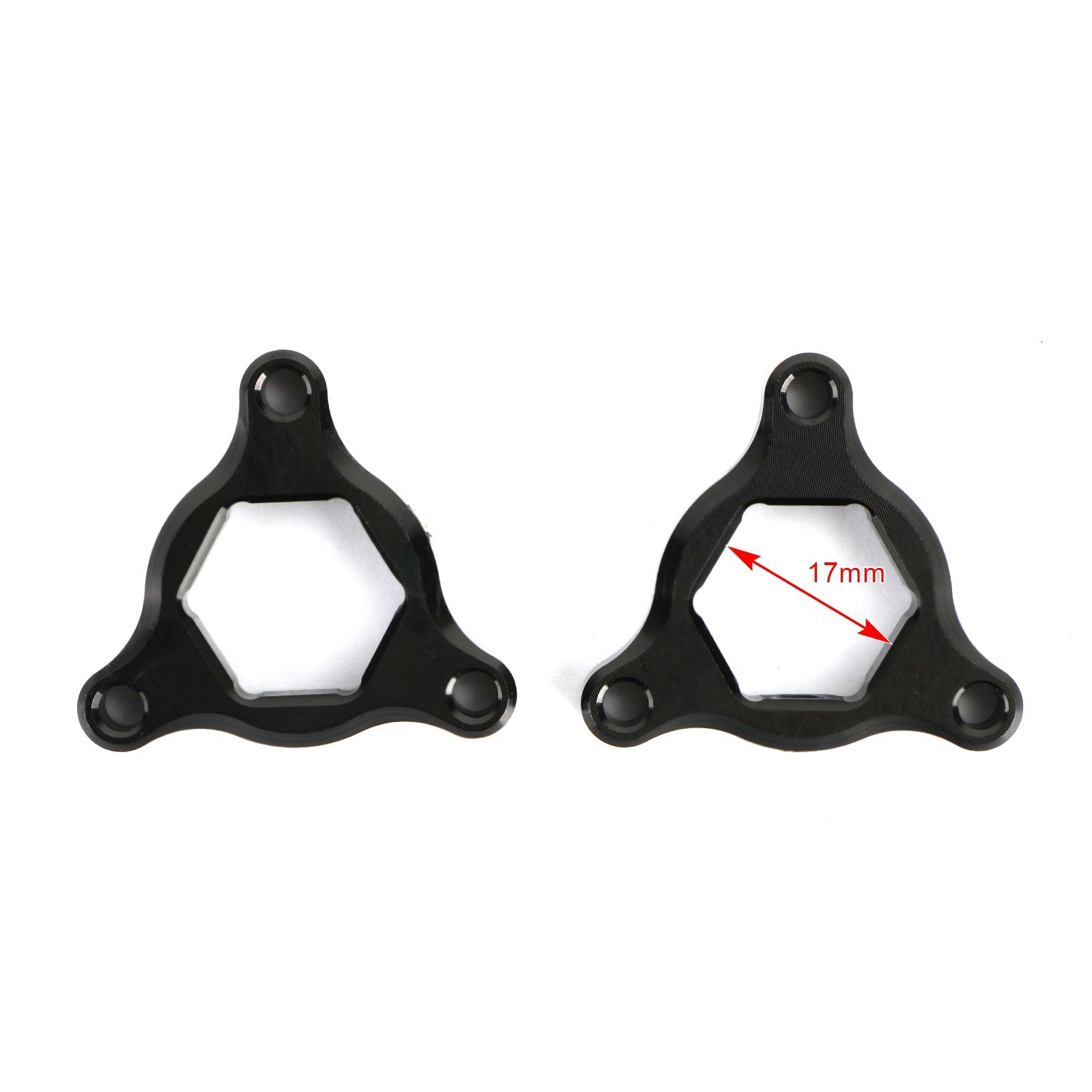 Vorkvoorafstellers Zwart 17MM Geschikt voor Ducati 1098 1198 748 916 998 Monster 996 Generiek