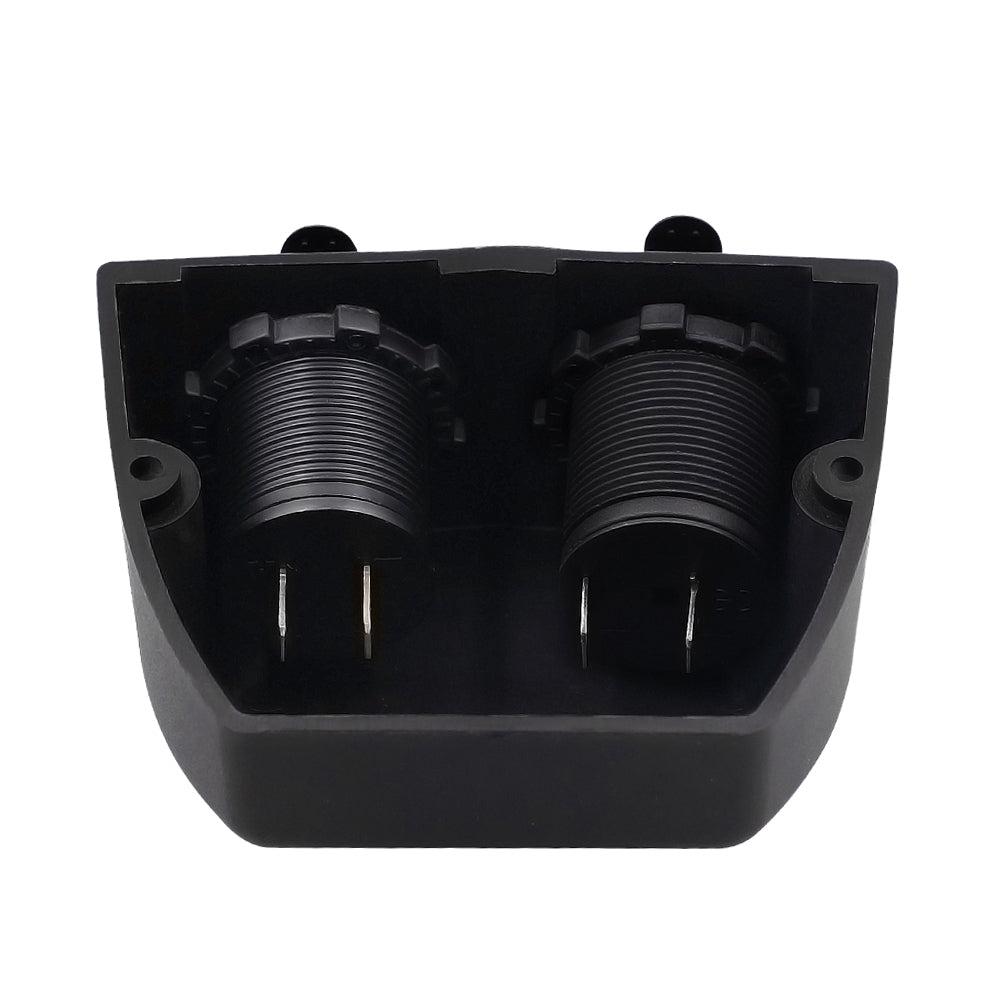 Chargeur 2 en 1 + allume-cigare 12 V/24 V panneau 2 trous adapté pour voiture de bateau
