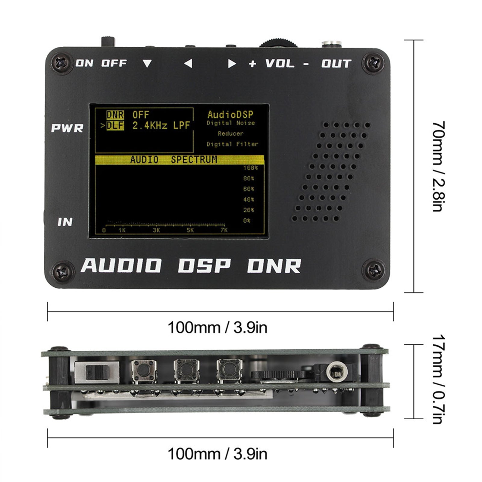 Audio DSP Ruisonderdrukking DNR Digitale filterradio SSB YAESU ICOM + luidspreker
