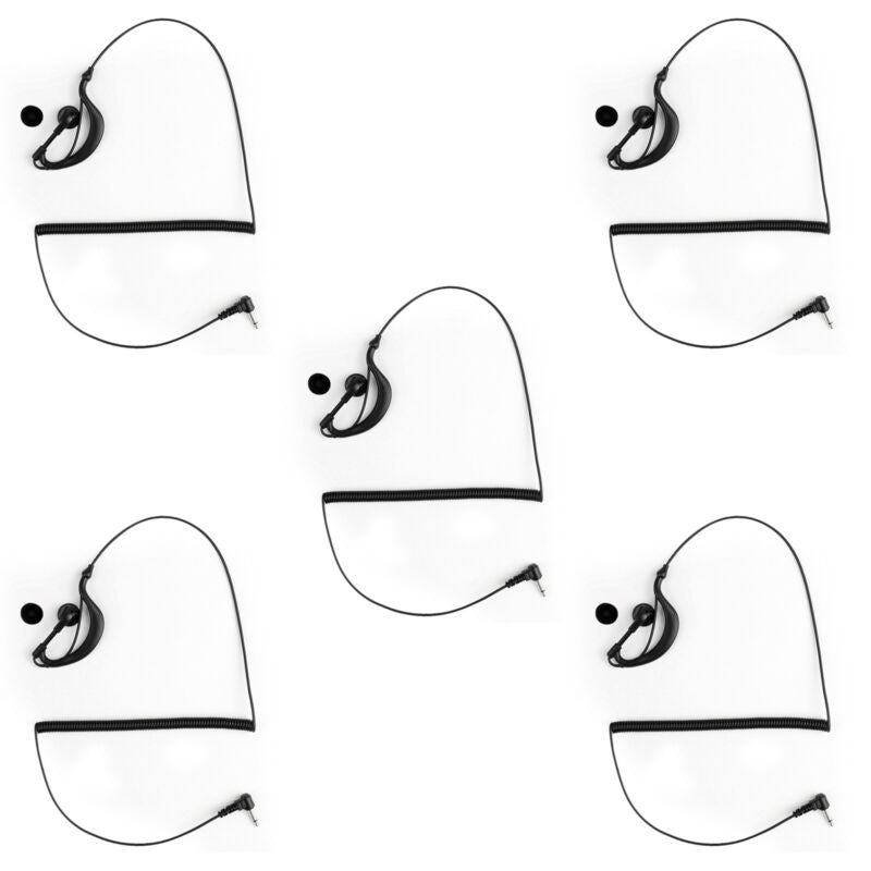 Luister naar de 3,5 mm microfoon G -vorm, alleen oortelefoon headset voor Motorola Radio -luidspreker