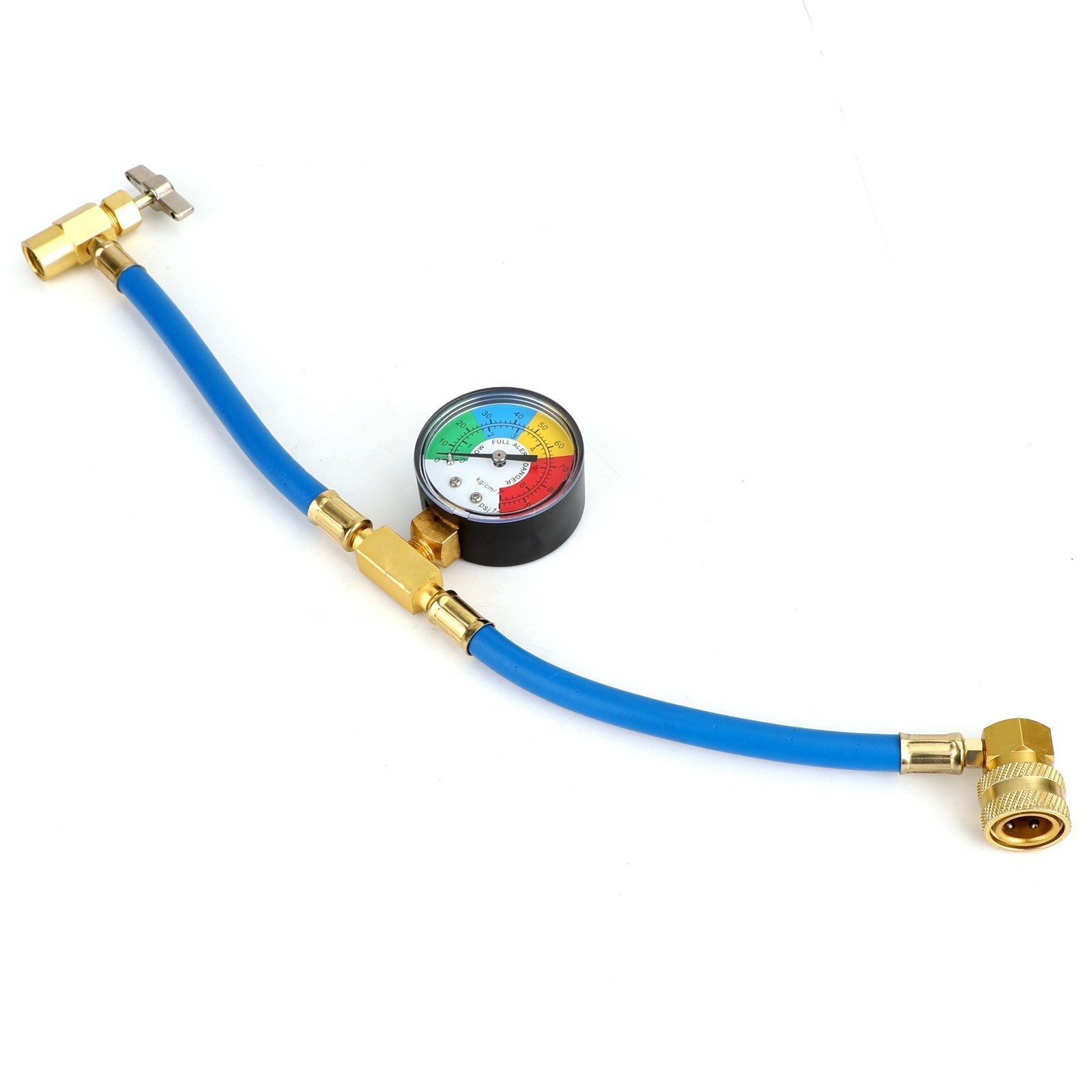 Tuyau de mesure de recharge de réfrigérant AC R134A pour climatisation de voiture automatique avec jauge