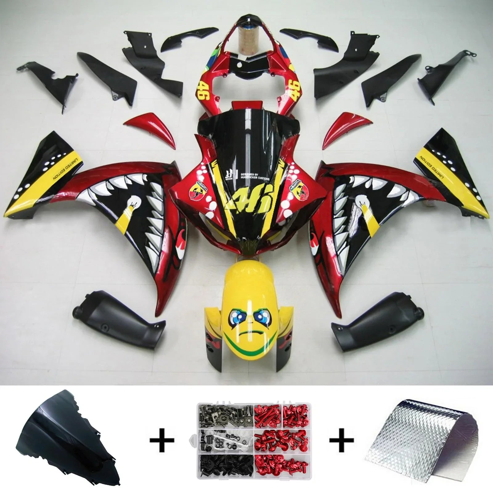 Kit carena Amotopart per Yamaha YZF 1000 R1 2009-2011 generico