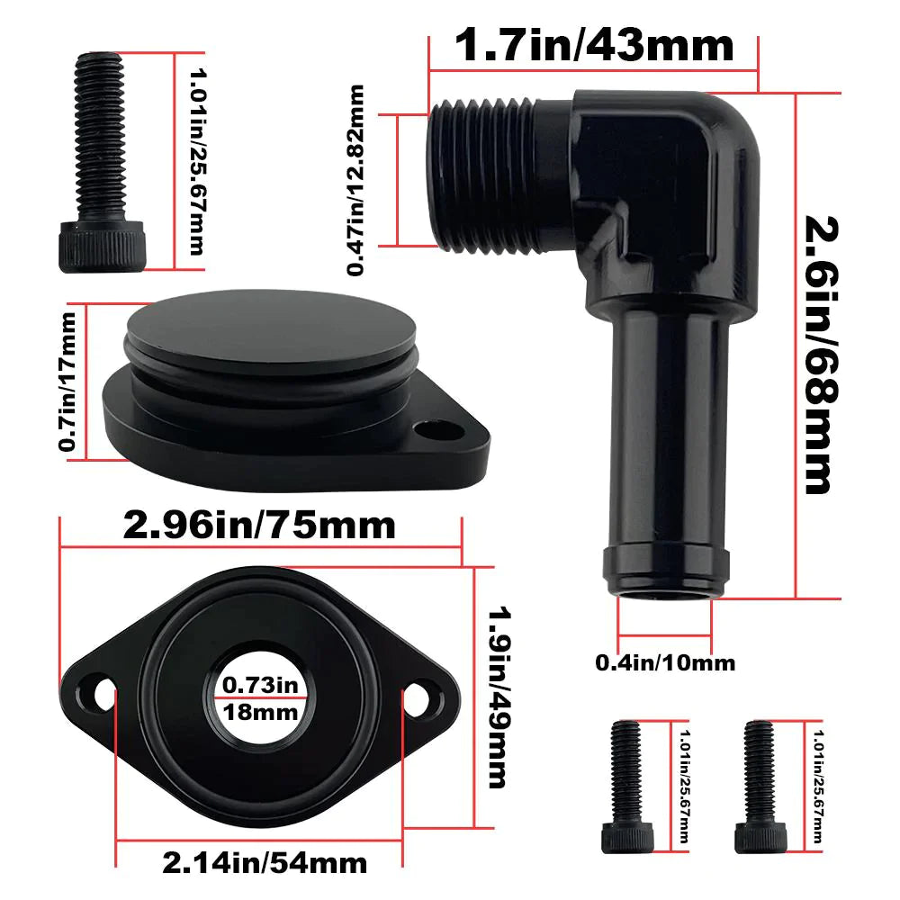 Kit de tubería turbo diésel Powerstroke para Ford 2011-2019, kit de redireccionamiento CCV PCV Fedex Express