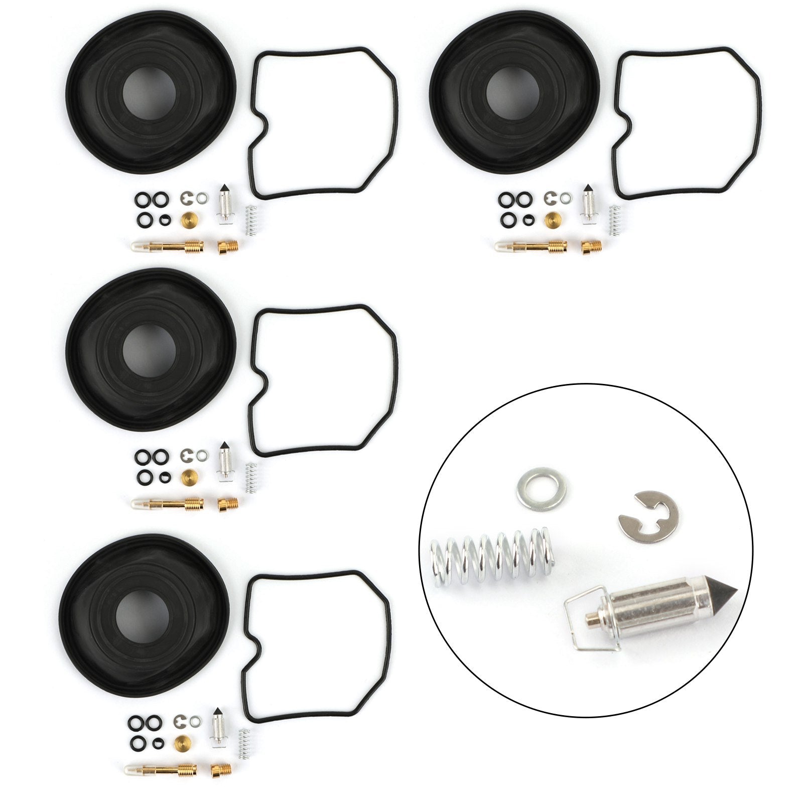 Kit di ricostruzione riparazione carburatore da 4 set per Suzuki GSF600S Bandit 1996-2003 generico