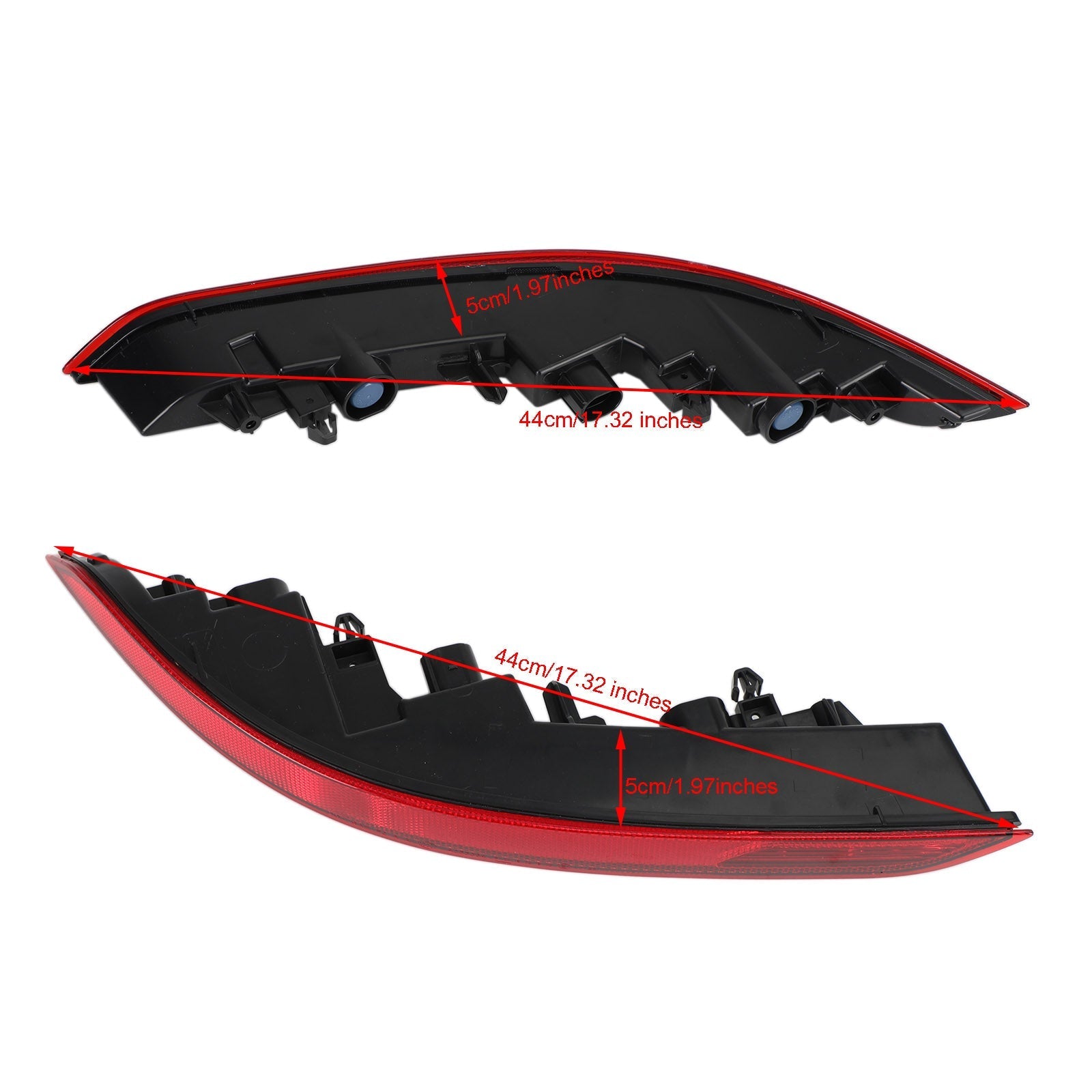 Riflettore nebbia del paraurti posteriore 95863110510/610 per Porsche Cayenne 2015-2017 Generico