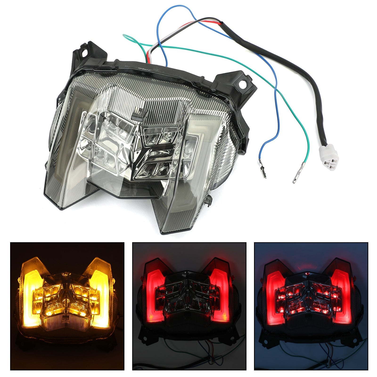 Feu arrière LED clignotants de frein arrière pour YAMAHA MT-09 FZ-09 2017-2019 générique