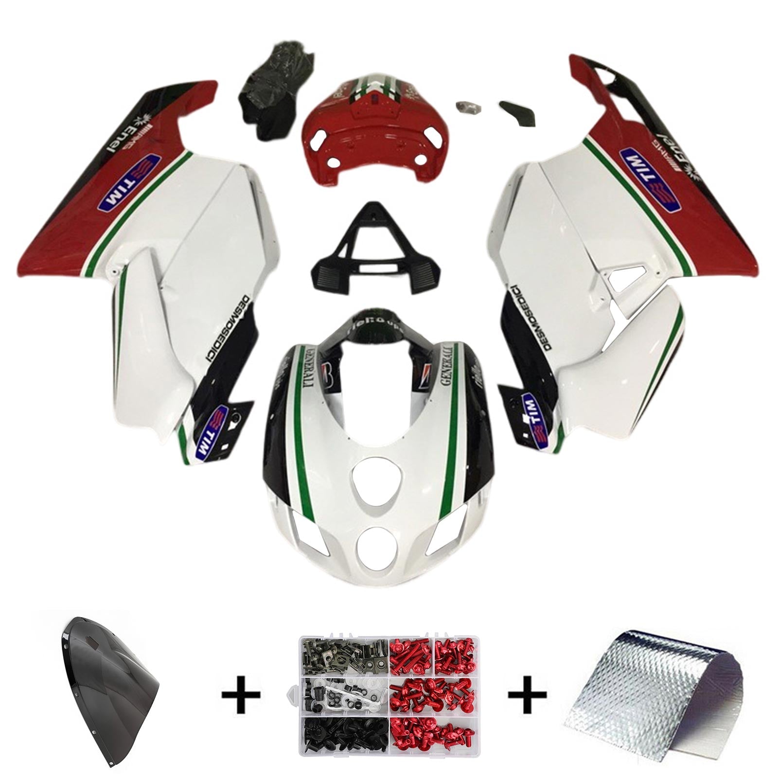 Ducati 999 749 2003 2004 Kit Carénage Carrosserie ABS
