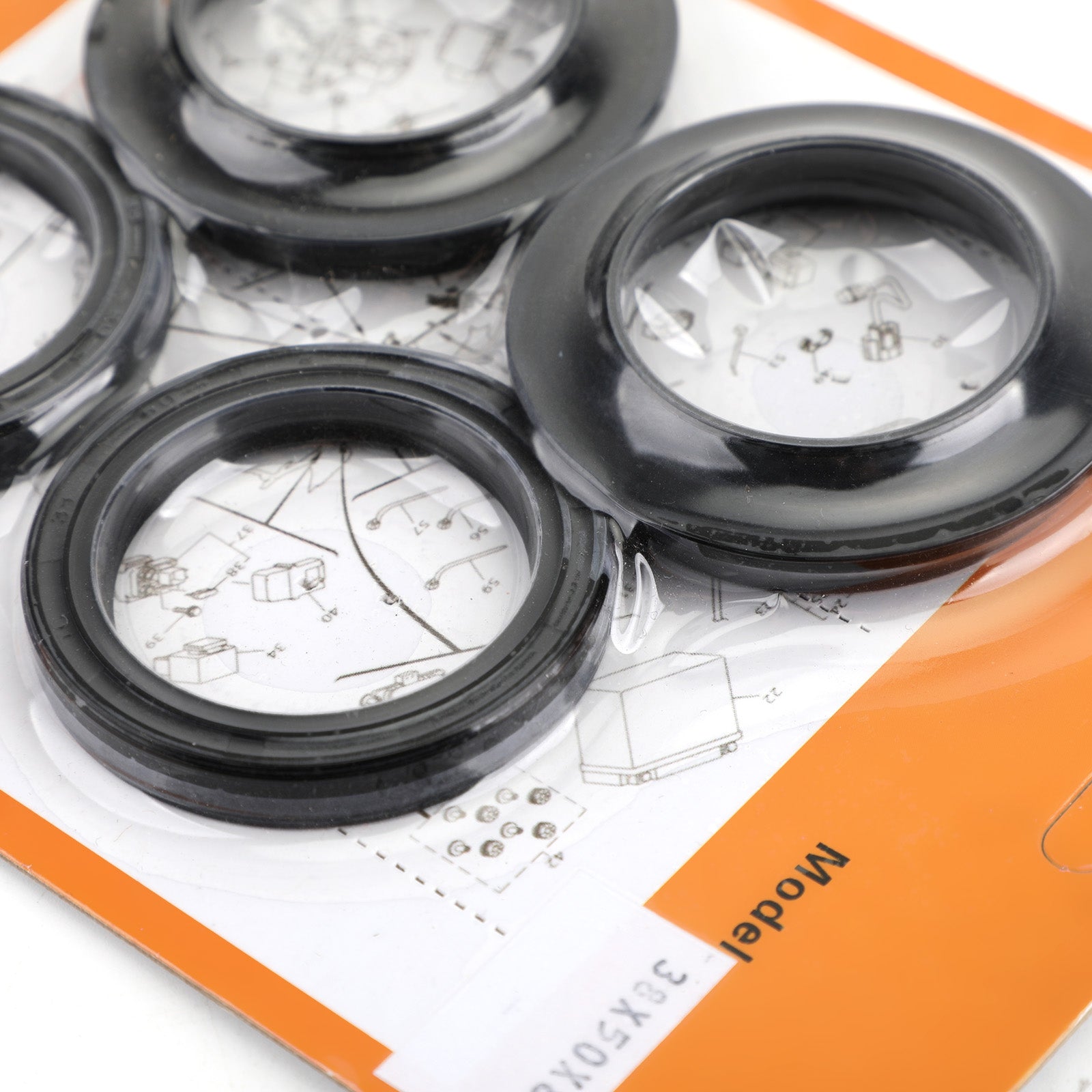 Kit parapolvere guarnizioni forcella per Kawasaki ZX500 ZX600 ZX750 ZX900 ZN1100 KZ1000 78-2001 Generico