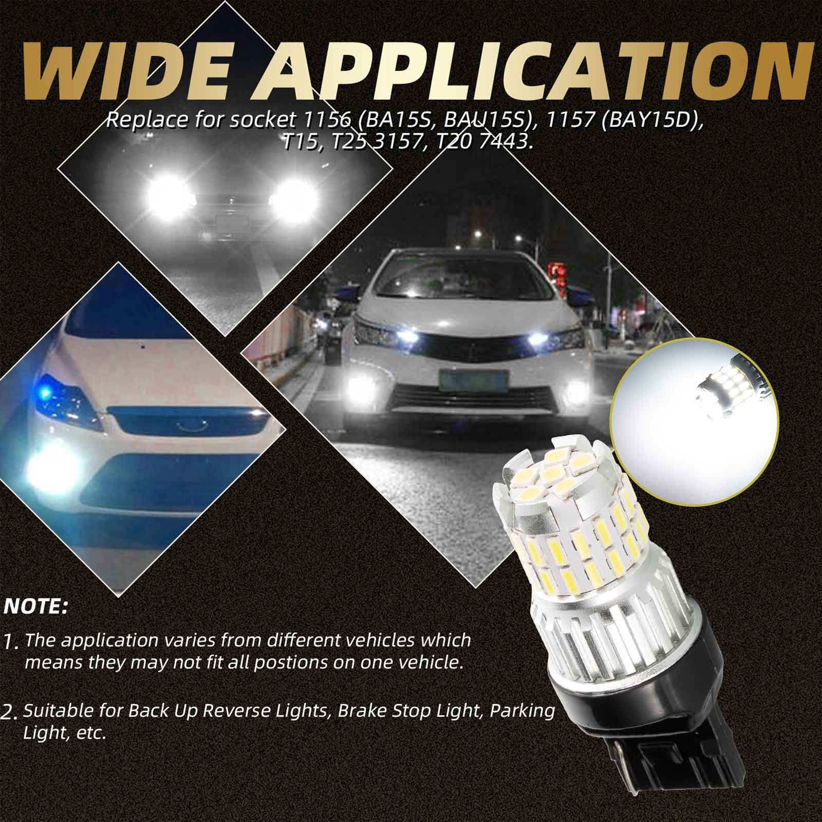 2x 1200lm a LED Canbus LED Diurne LED BIRT Generico bianco