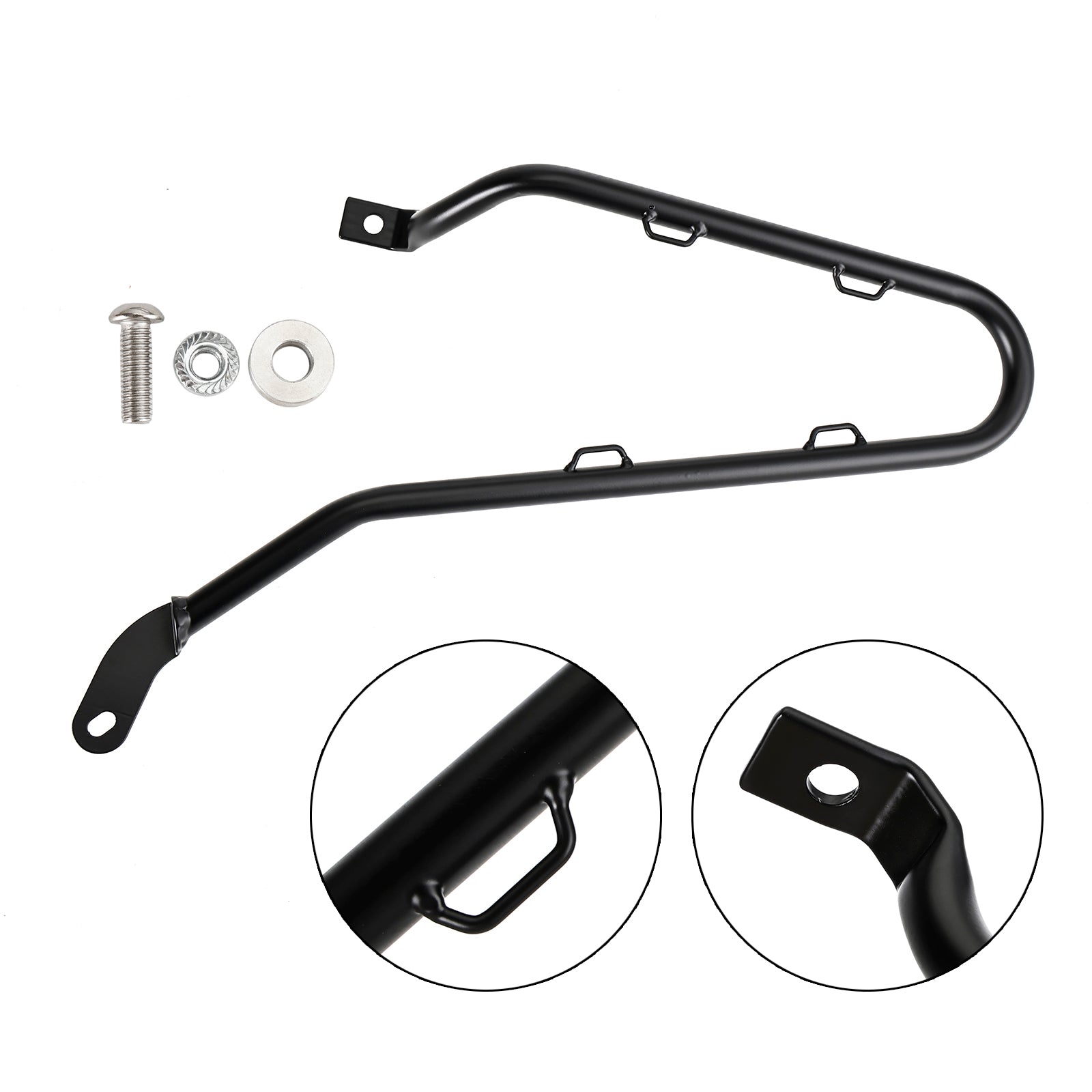 Triumph Bobber 2017-2023 Vasen musta sivulaukun kiinnitysteline