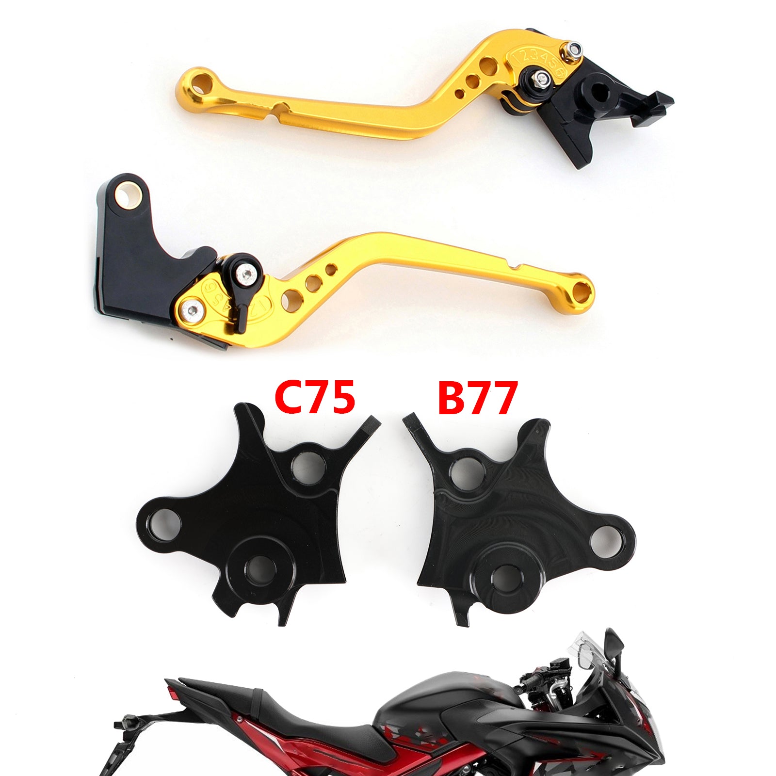 Leva del freno frizione regolabile per BMW R1200GS AVVENTRE (LC) 2014-2018 Generico