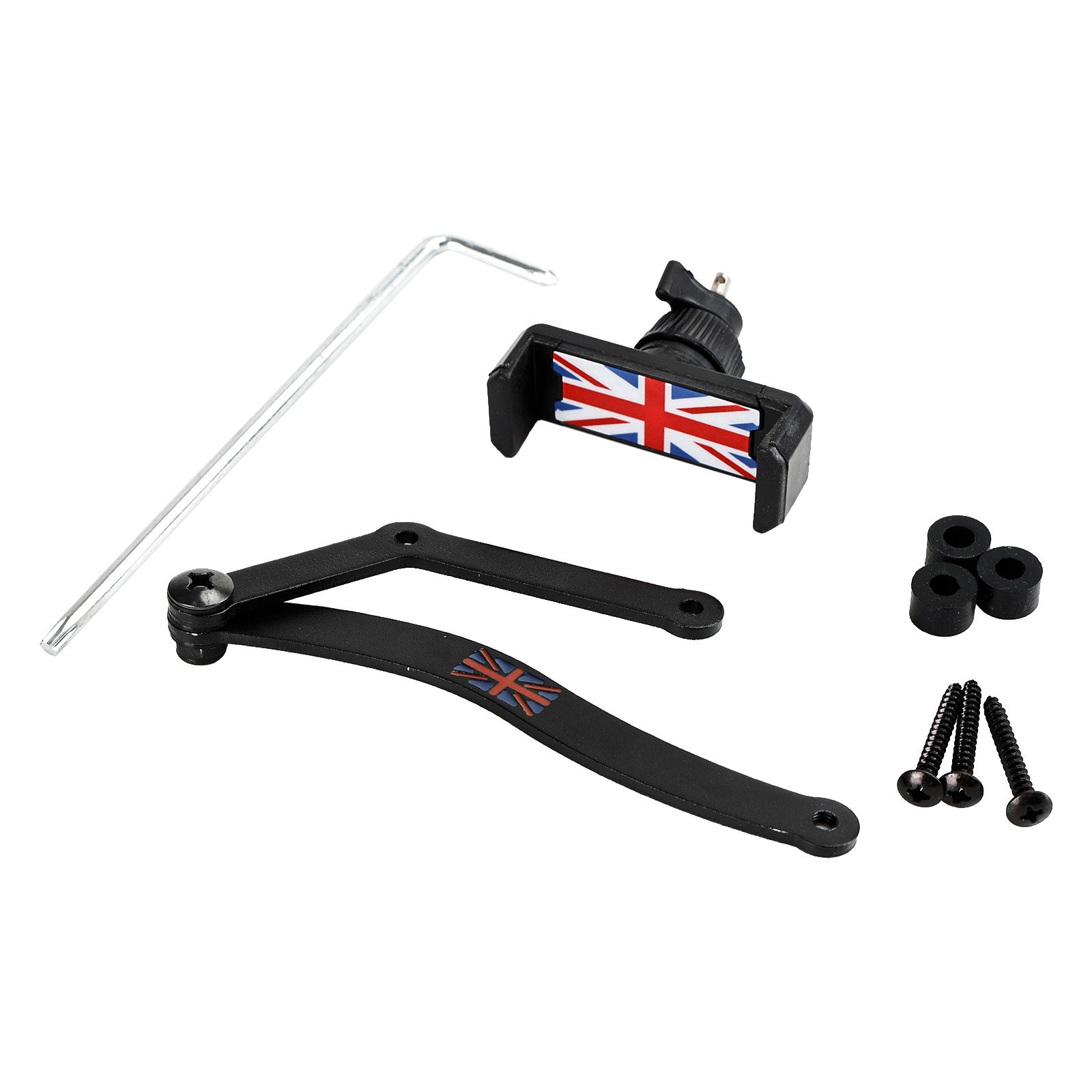 Supporto per cellulare da auto con rotazione di 360° per Mini Cooper R50 R52 R53 Rosso