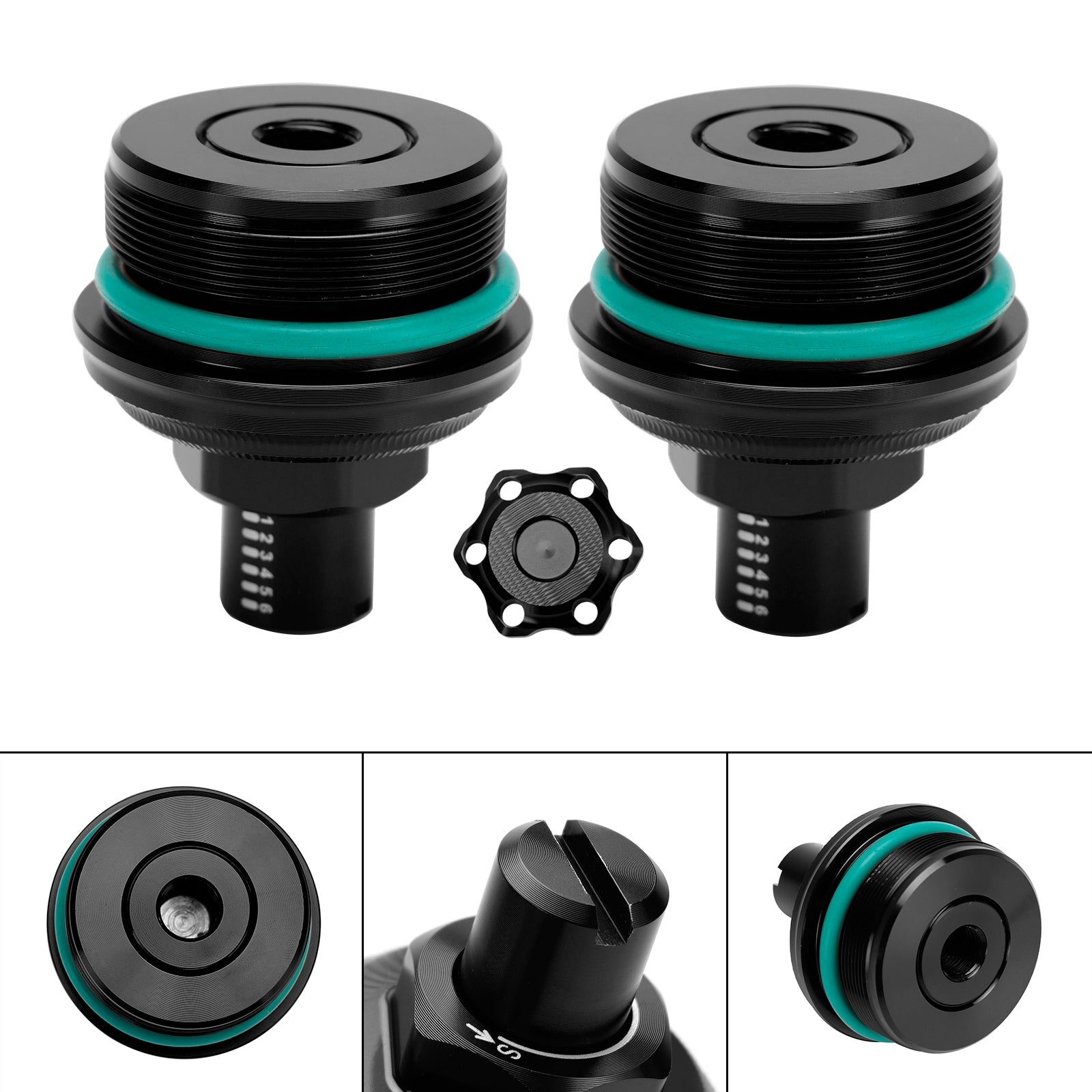 Yamaha Mt-03 Mt 03 2019-2023 2Pcs Fourche Précharge Ajusteur Boulon Vis Cnc