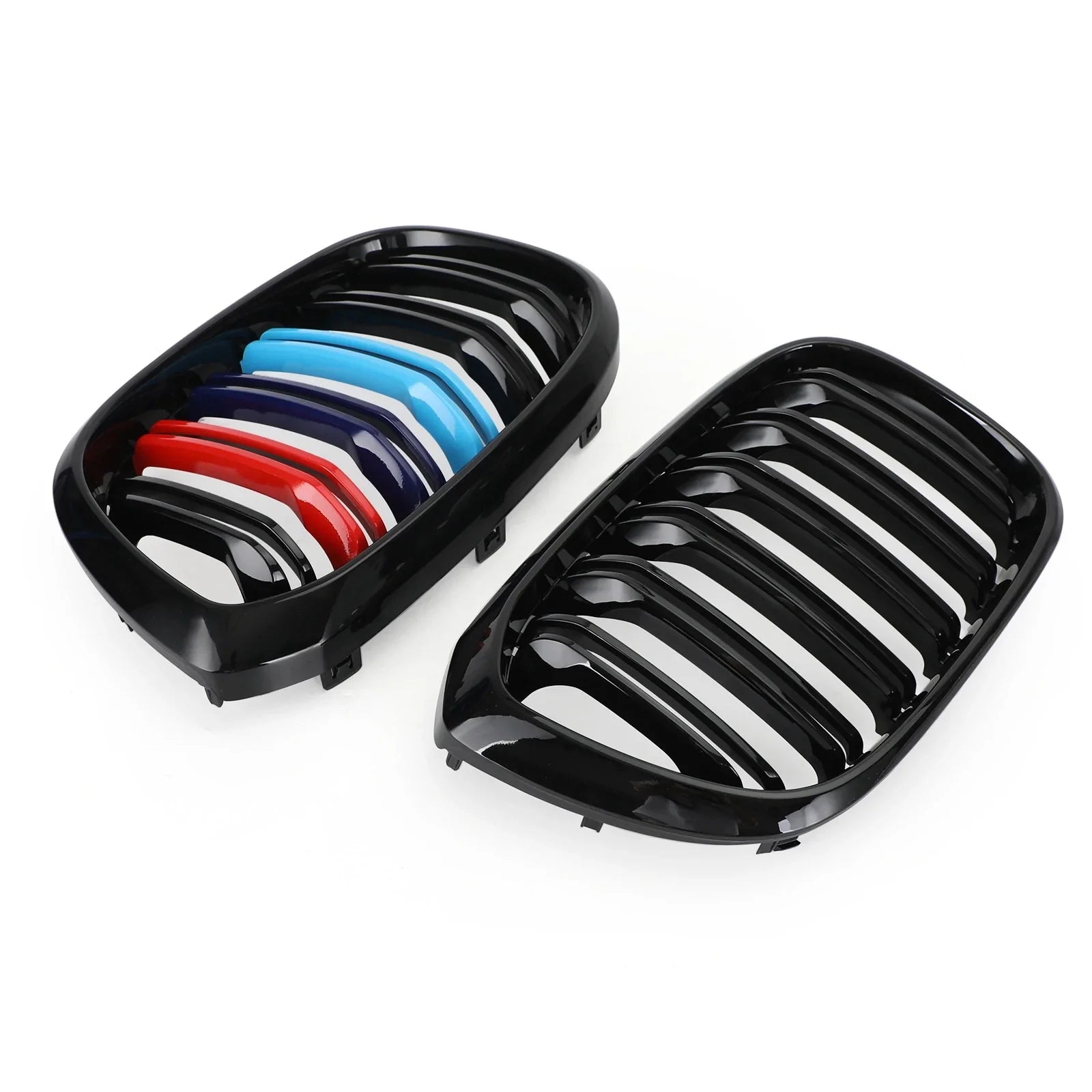 2 STKS M-Kleur Nier Grill Grille 51138469959 fit BMW G01 X3 G02 X4 Glanzend Zwart Generiek