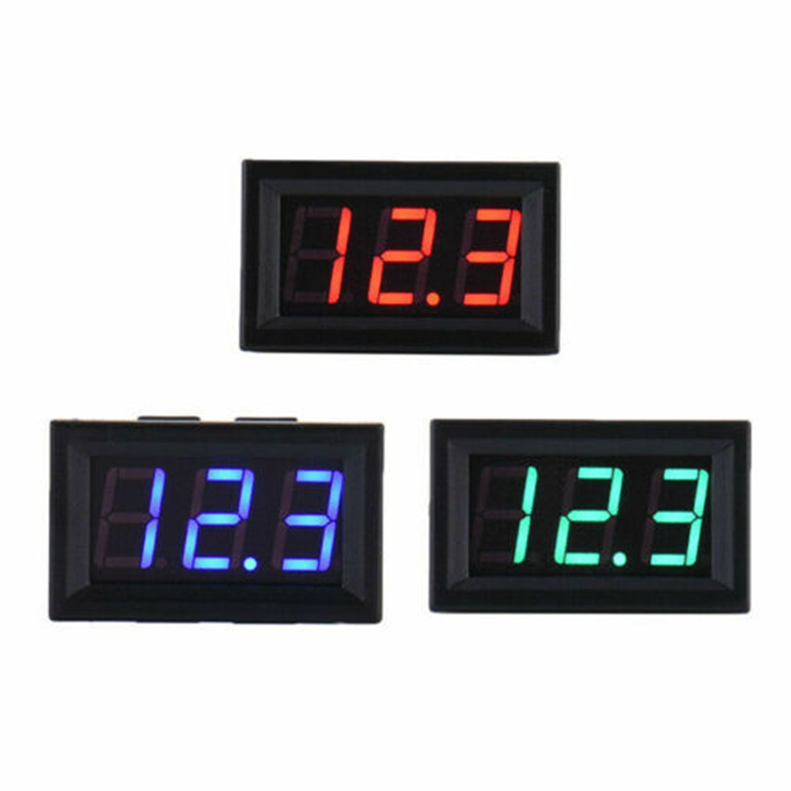5 stuks DC5-120V 0.56" 2-draads LED digitaal displaypaneel voltmeter volttester