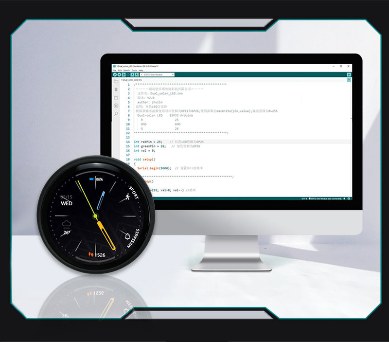 Okrągłe wyświetlacz 1.28 "ESP32-C3 LCD Kart