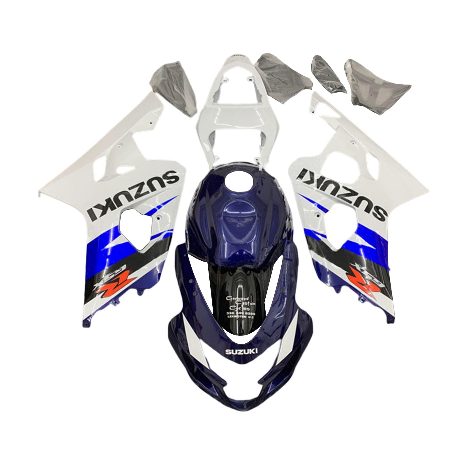 Amotopart Suzuki GSXR 600/750 2004-2005 K4 ABS kunststof carrosseriekuipset