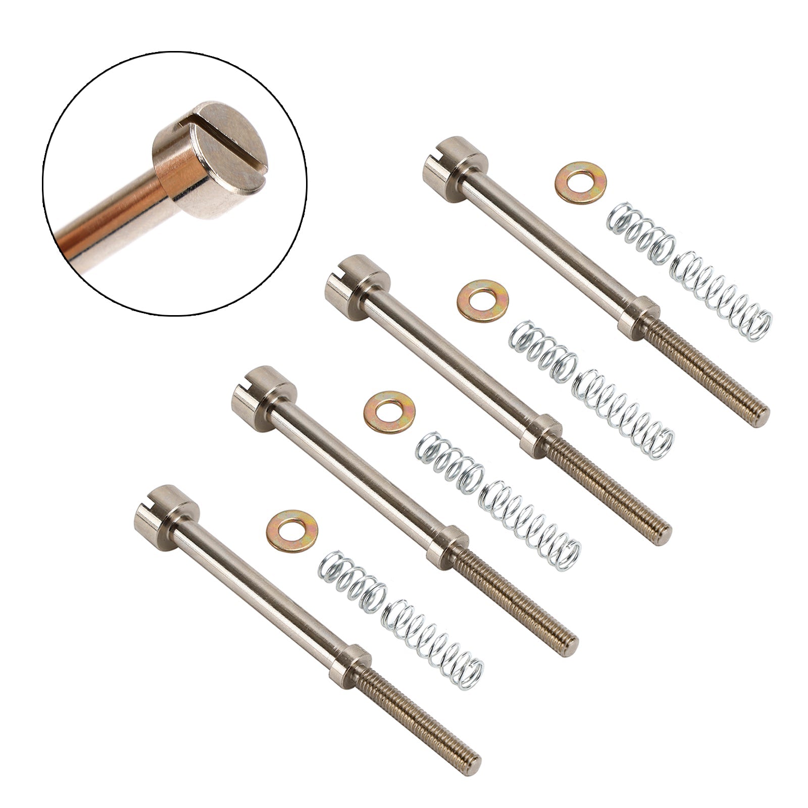 Kit de reconstrucción de carburador de 4 piezas, bujía de tornillo inactivo para Big Twin 90-06 27006-88