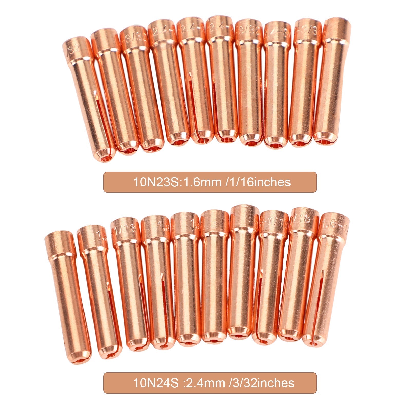 Weldingcity 20 Pinza tozza 10N23S-10N24S 1/16-3/32 Torcia per saldatura Tig 17/18/26