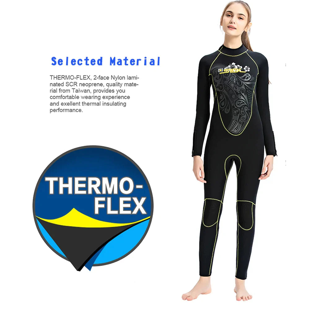 5 mm vrouwen neopreen surfcombinatie van full body duiken gemeenschappelijke triathlon grappig