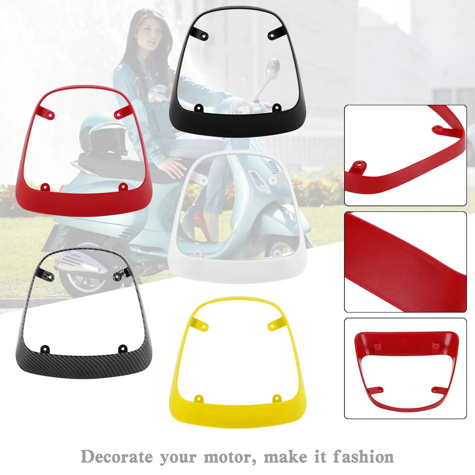 Vespa 2014-2022 Primavera 125/150 2016-2022 Sprint 150 Tapa de luz trasera