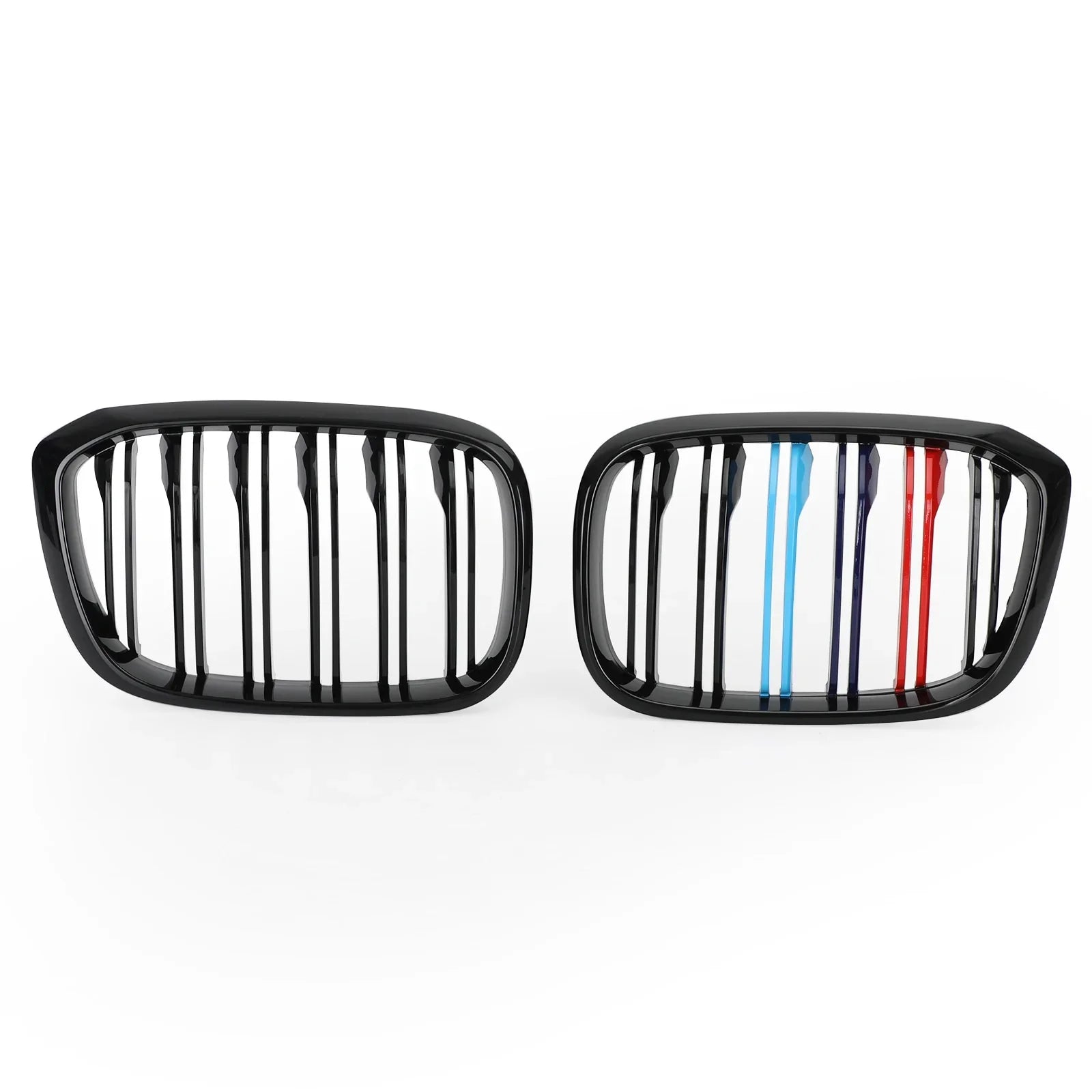2 szt. Kratka z grillem nerkowym w kolorze M 51138469959 pasuje do BMW G01 X3 G02 X4 Czarny błyszczący Generic