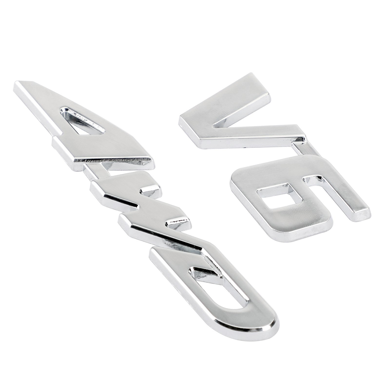 3D Chrome Metal 4WD KLJUČNI KLJUČNI KLJUČNI KLJUČ KEP Keep Kep Keller nalepka 4WD SUV V6 Generic